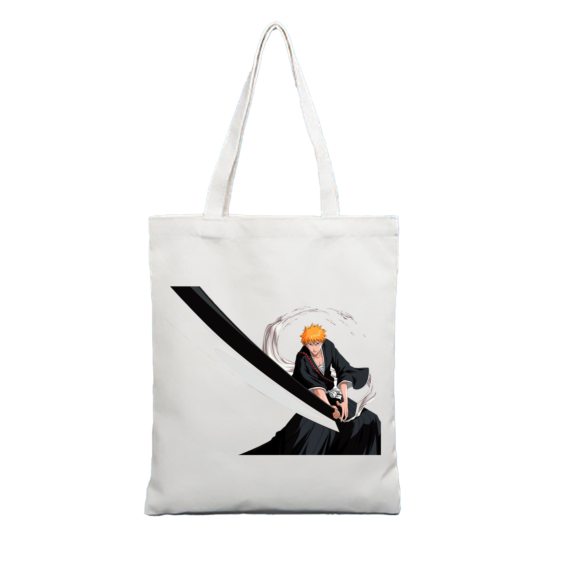 （画像用） ブリーチ 黒崎一護（くろさき いちご）BLEACH Kurosaki Ichigo 縦型キャンバス生地手提げバッグ　トートバッグ