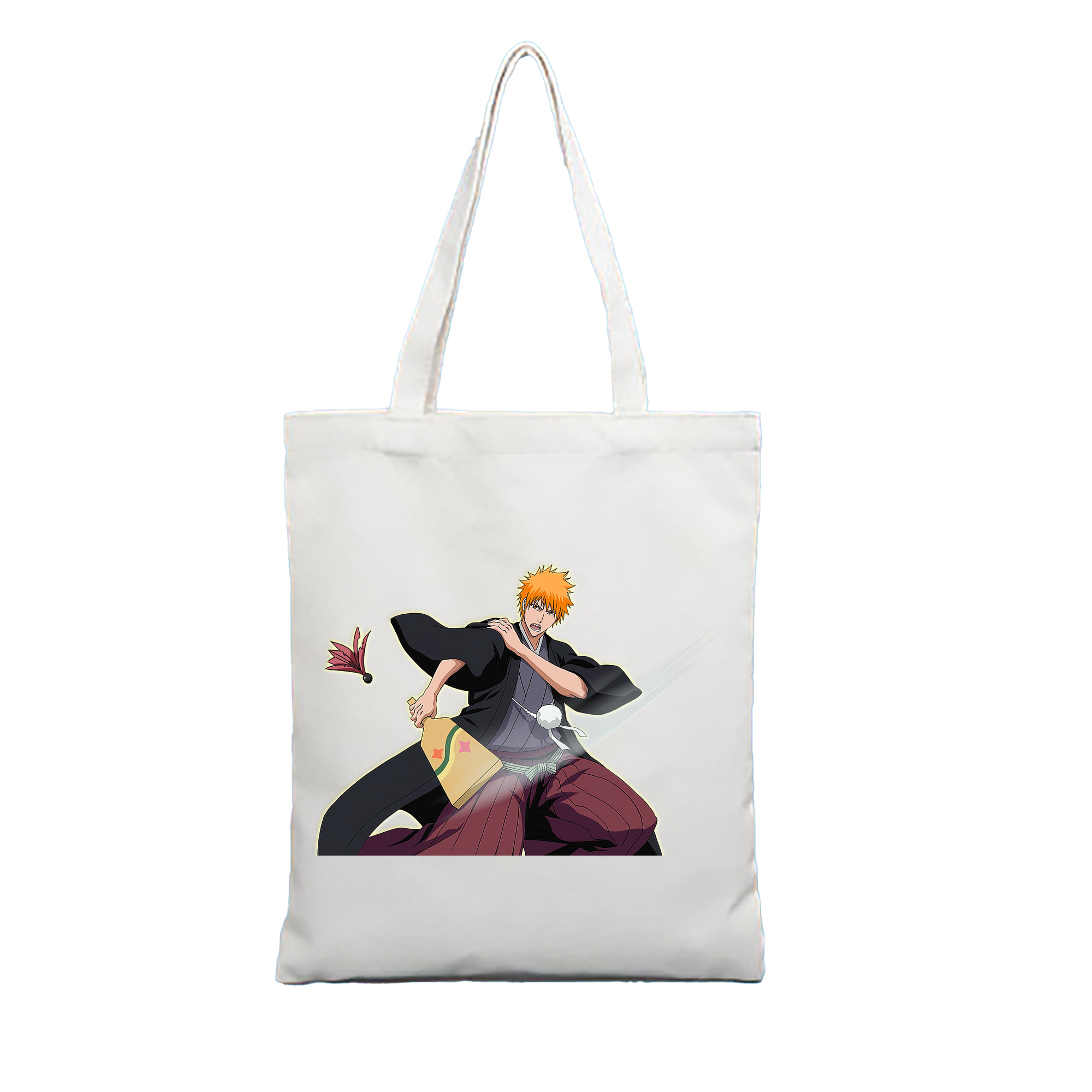 （画像用） ブリーチ 黒崎一護（くろさき いちご）BLEACH Kurosaki Ichigo 縦型キャンバス生地手提げバッグ　トートバッグ