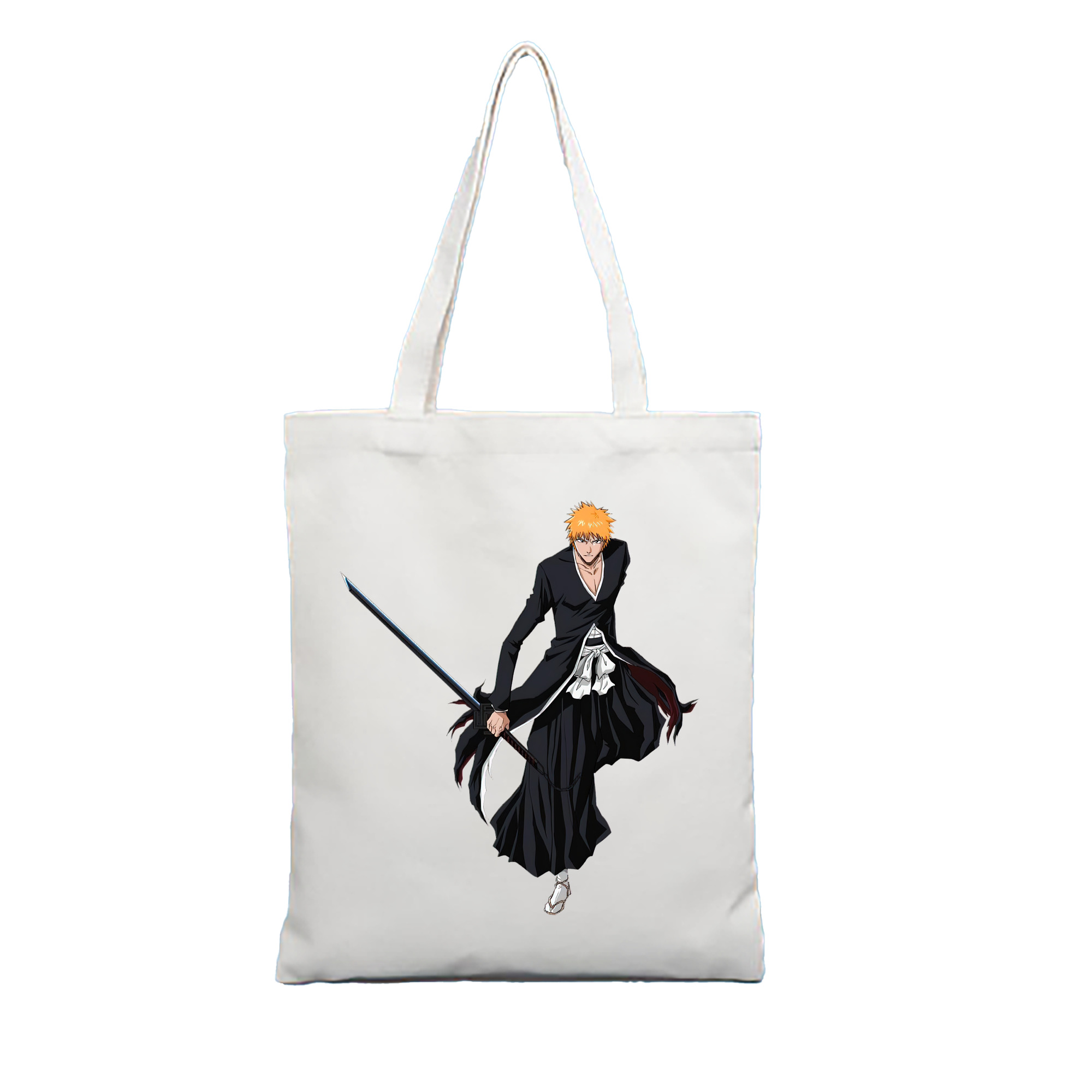 （画像用） ブリーチ 黒崎一護（くろさき いちご）BLEACH Kurosaki Ichigo 縦型キャンバス生地手提げバッグ　トートバッグ