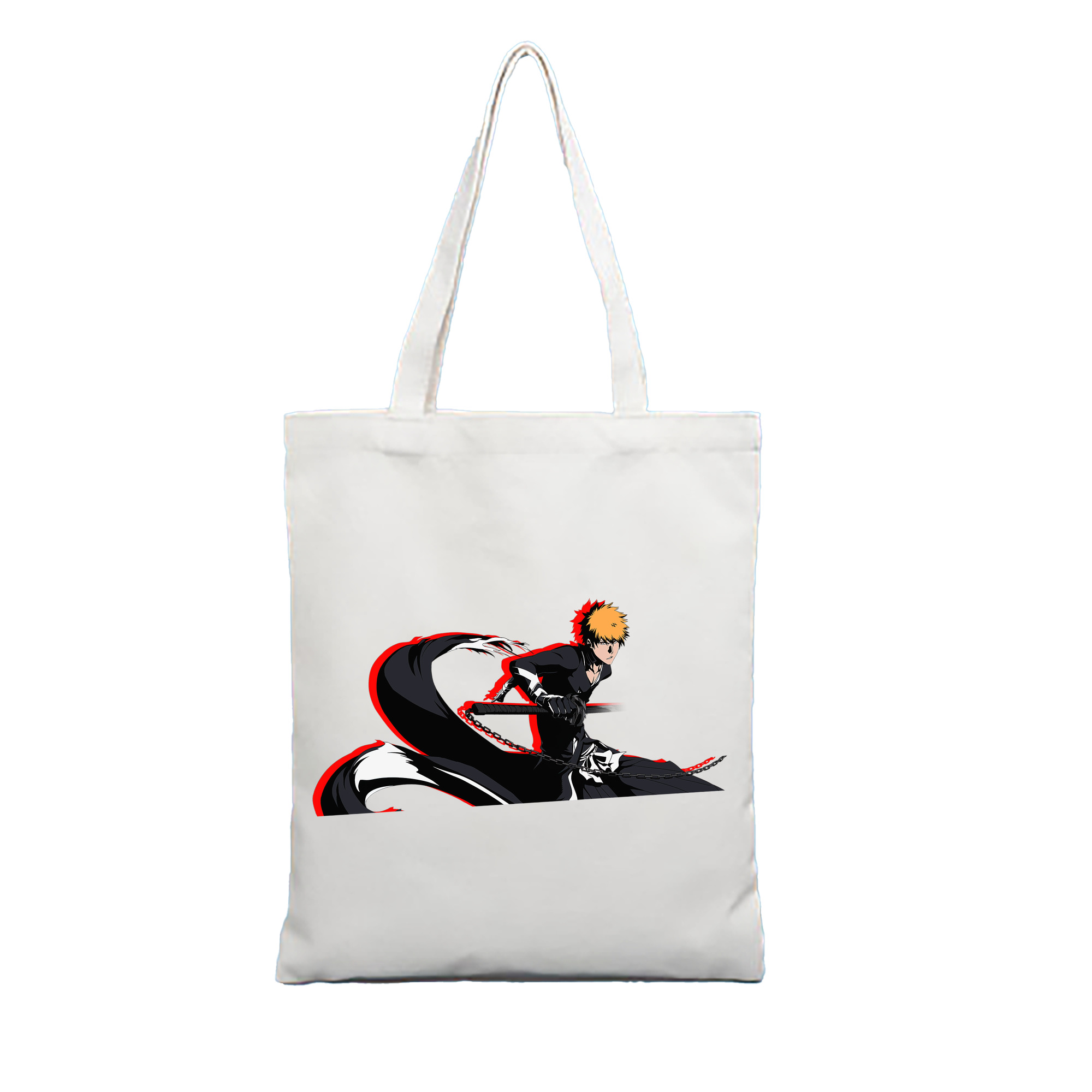 （画像用） ブリーチ 黒崎一護（くろさき いちご）BLEACH Kurosaki Ichigo 縦型キャンバス生地手提げバッグ　トートバッグ