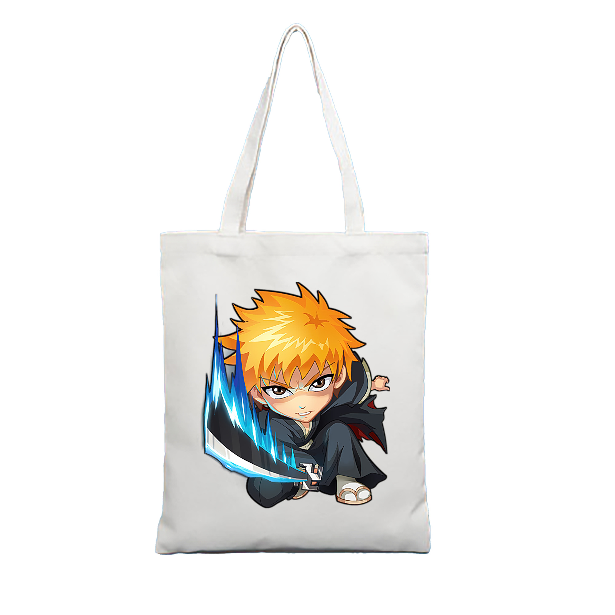 （画像用） ブリーチ 黒崎一護（くろさき いちご）BLEACH Kurosaki Ichigo 縦型キャンバス生地手提げバッグ　トートバッグ