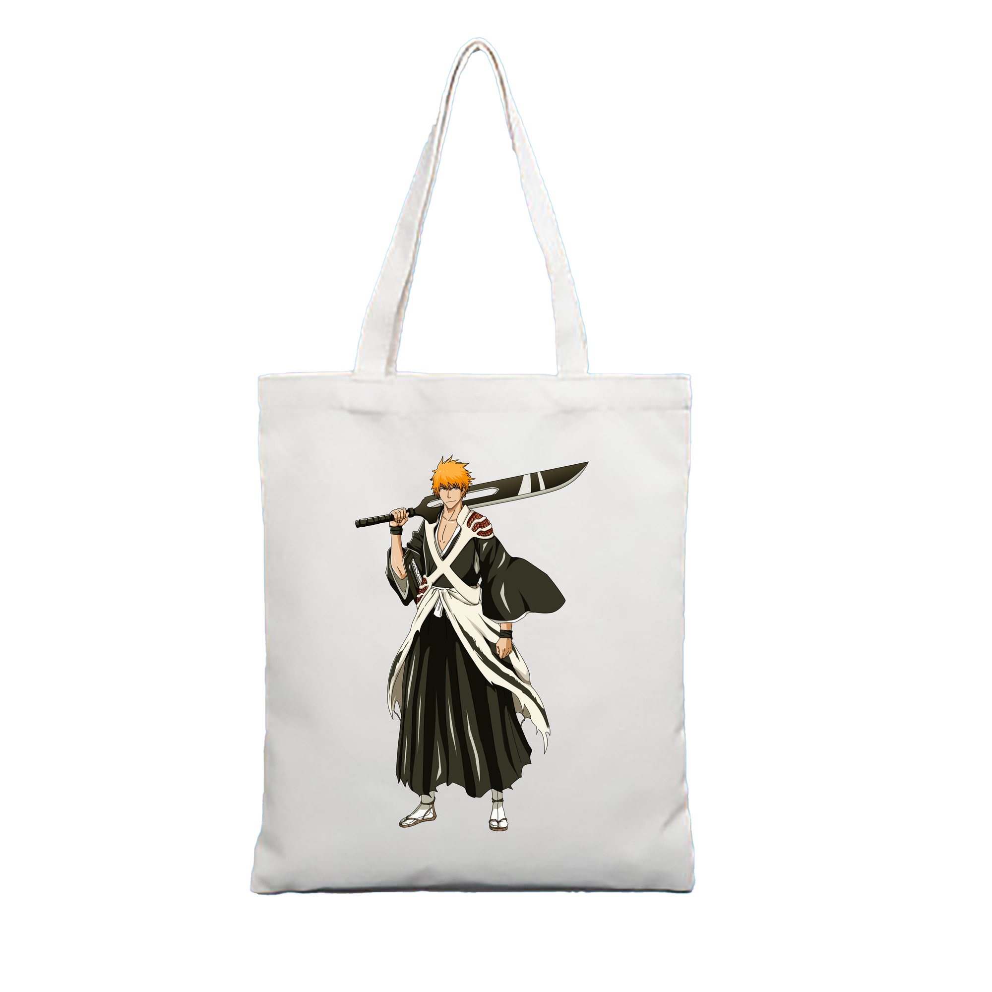 （画像用） ブリーチ 黒崎一護（くろさき いちご）BLEACH Kurosaki Ichigo 縦型キャンバス生地手提げバッグ　トートバッグ