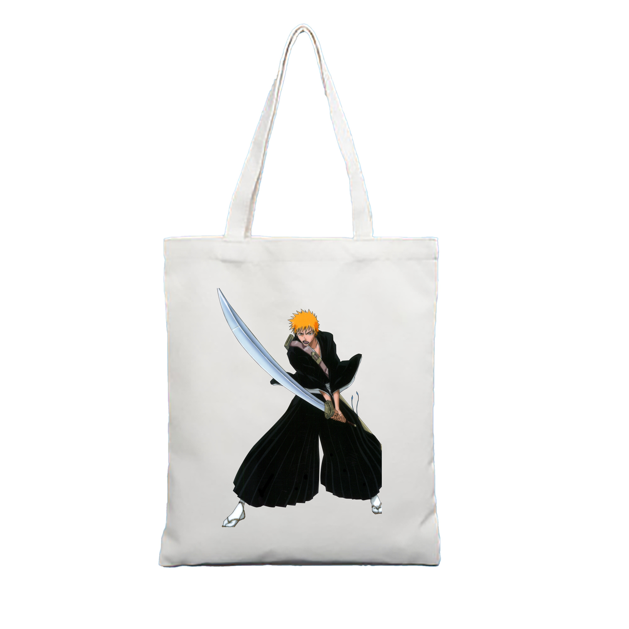 （画像用） ブリーチ 黒崎一護（くろさき いちご）BLEACH Kurosaki Ichigo 縦型キャンバス生地手提げバッグ　トートバッグ