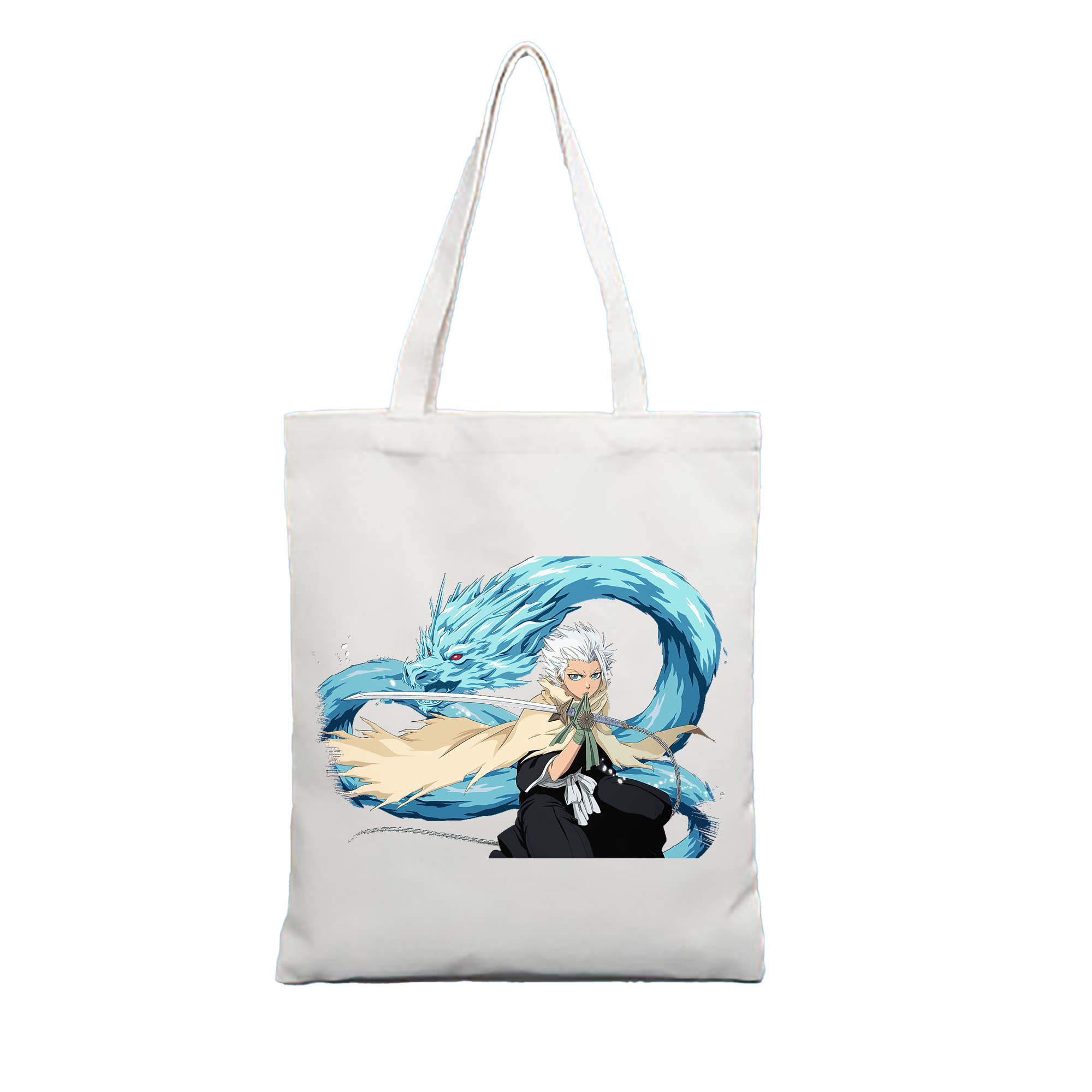 （画像用） ブリーチ 日番谷冬獅郎（ひつがや とうしろう） BLEACH Hitsugaya Toushirou 縦型キャンバス生地手提げバッグ　トートバッグ