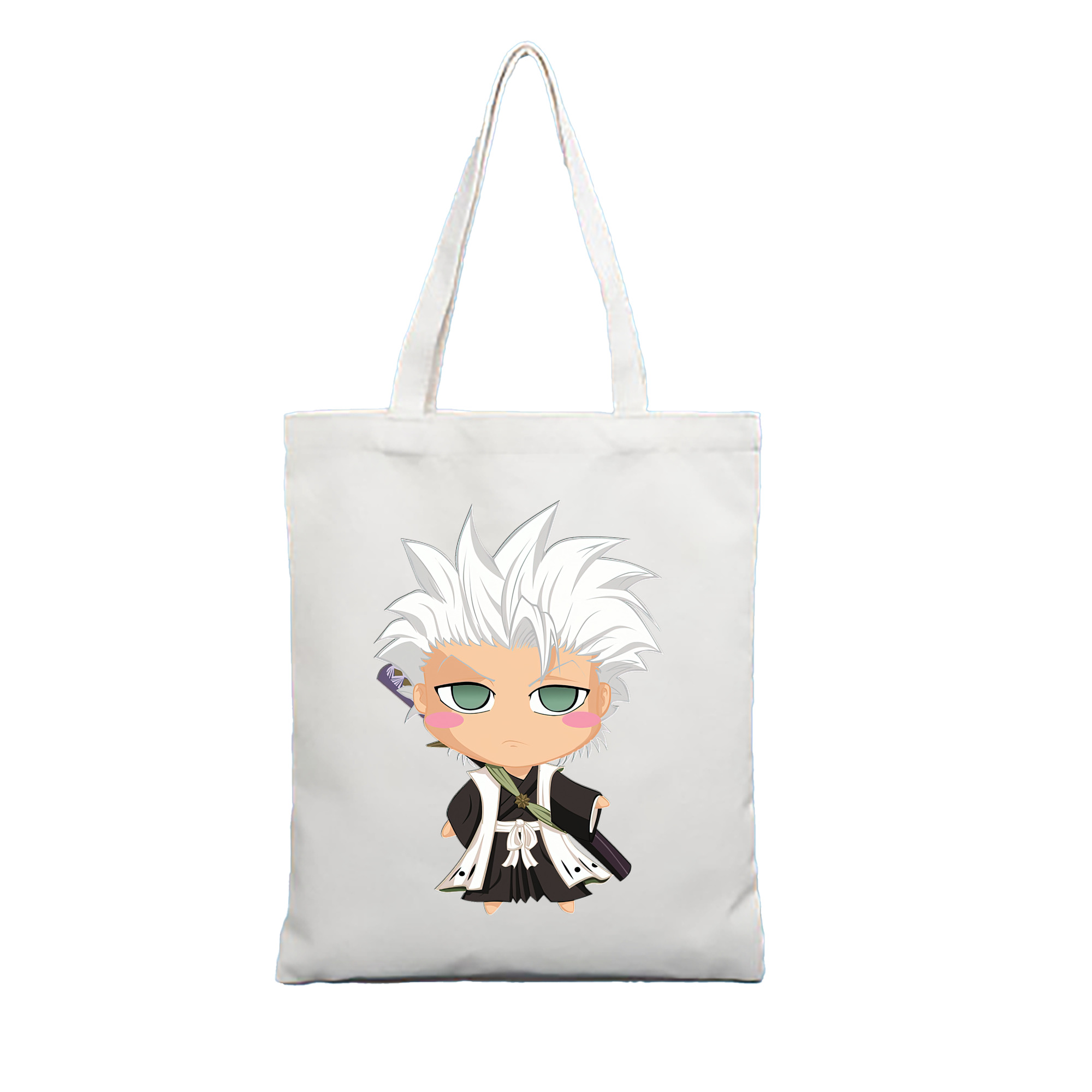 （画像用） ブリーチ 日番谷冬獅郎（ひつがや とうしろう） BLEACH Hitsugaya Toushirou 縦型キャンバス生地手提げバッグ　トートバッグ