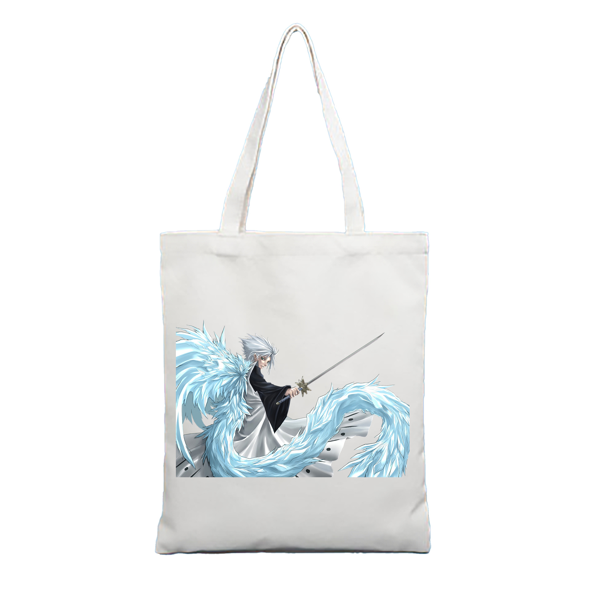 （画像用） ブリーチ 日番谷冬獅郎（ひつがや とうしろう） BLEACH Hitsugaya Toushirou 縦型キャンバス生地手提げバッグ　トートバッグ
