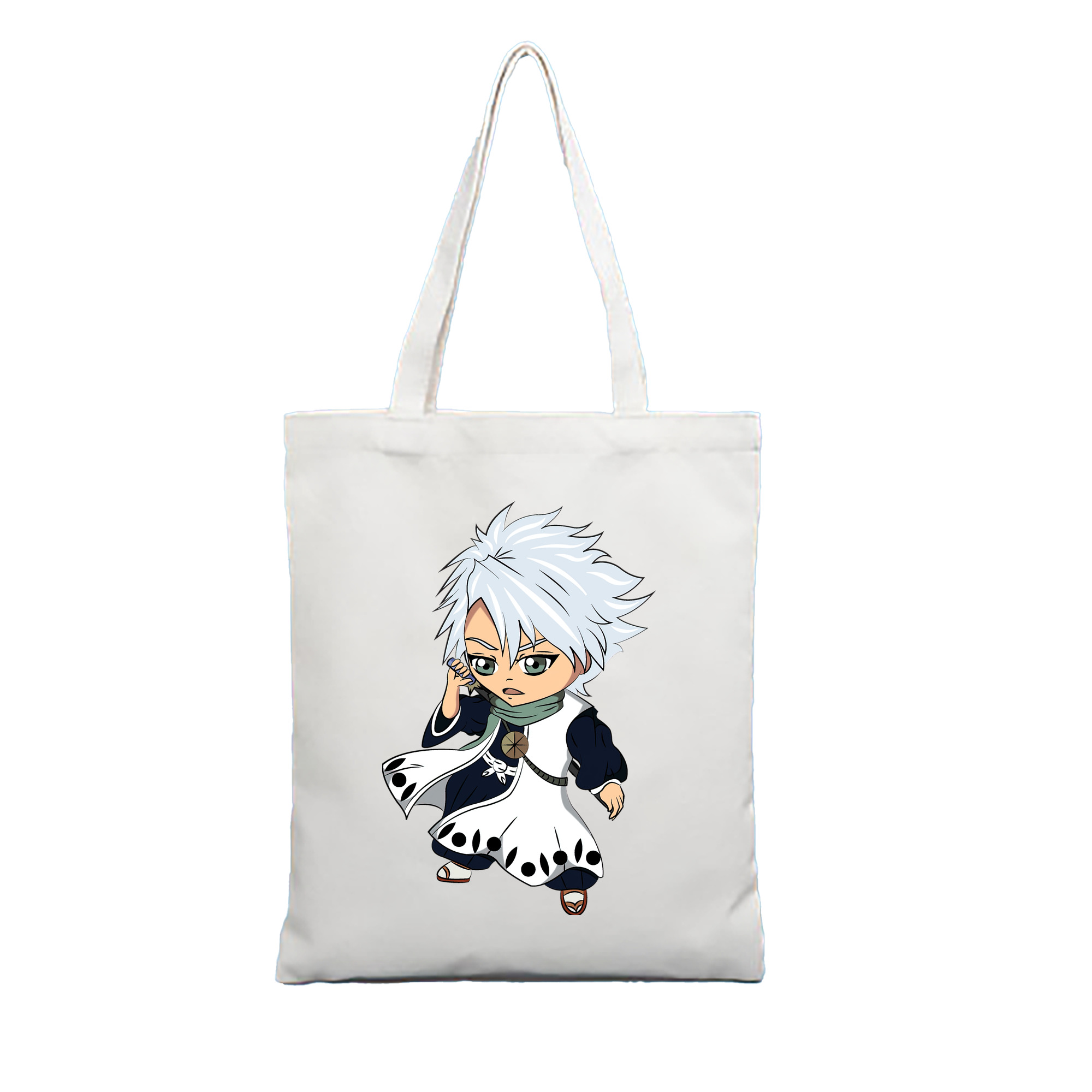 （画像用） ブリーチ 日番谷冬獅郎（ひつがや とうしろう） BLEACH Hitsugaya Toushirou 縦型キャンバス生地手提げバッグ　トートバッグ