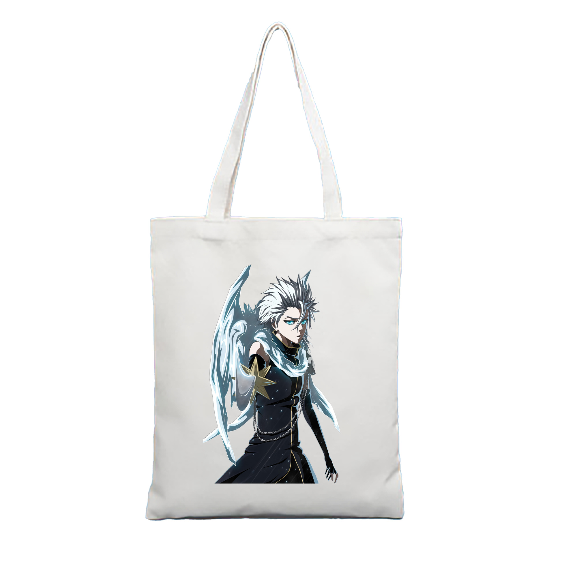 （画像用） ブリーチ 日番谷冬獅郎（ひつがや とうしろう） BLEACH Hitsugaya Toushirou 縦型キャンバス生地手提げバッグ　トートバッグ