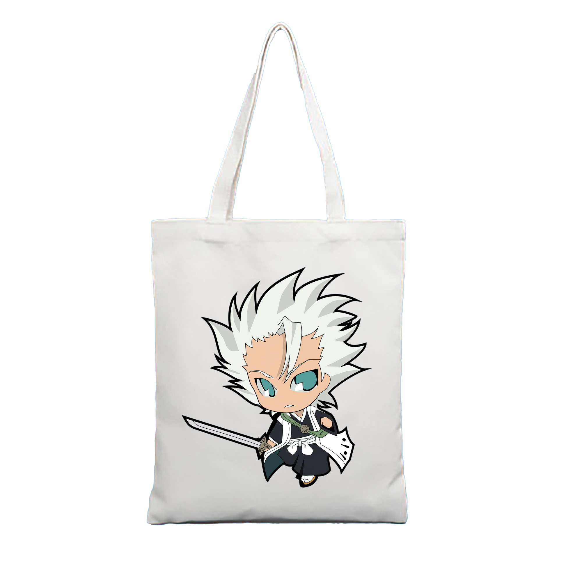 （画像用） ブリーチ 日番谷冬獅郎（ひつがや とうしろう） BLEACH Hitsugaya Toushirou 縦型キャンバス生地手提げバッグ　トートバッグ