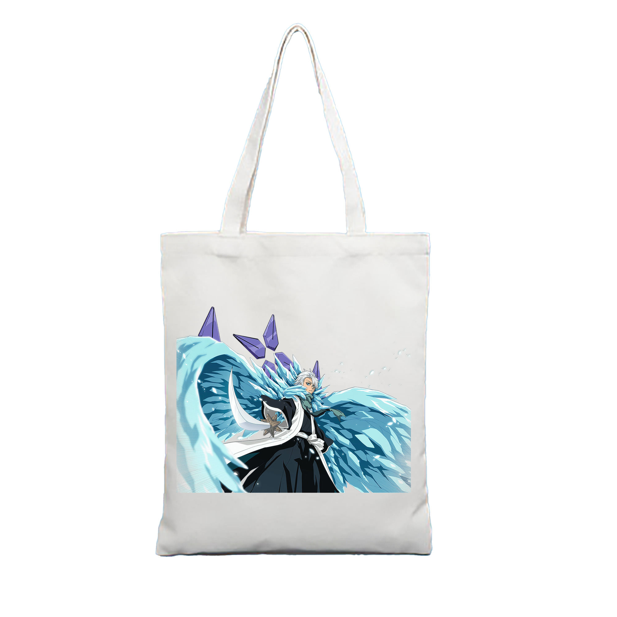 （画像用） ブリーチ 日番谷冬獅郎（ひつがや とうしろう） BLEACH Hitsugaya Toushirou 縦型キャンバス生地手提げバッグ　トートバッグ