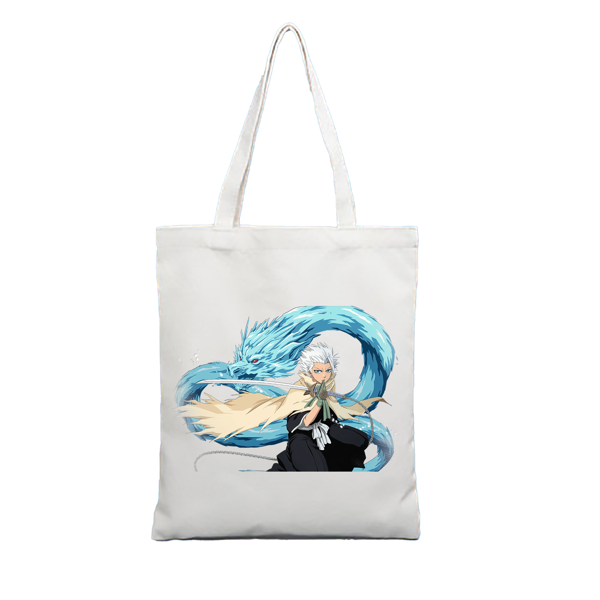 （画像用） ブリーチ 日番谷冬獅郎（ひつがや とうしろう） BLEACH Hitsugaya Toushirou 縦型キャンバス生地手提げバッグ　トートバッグ