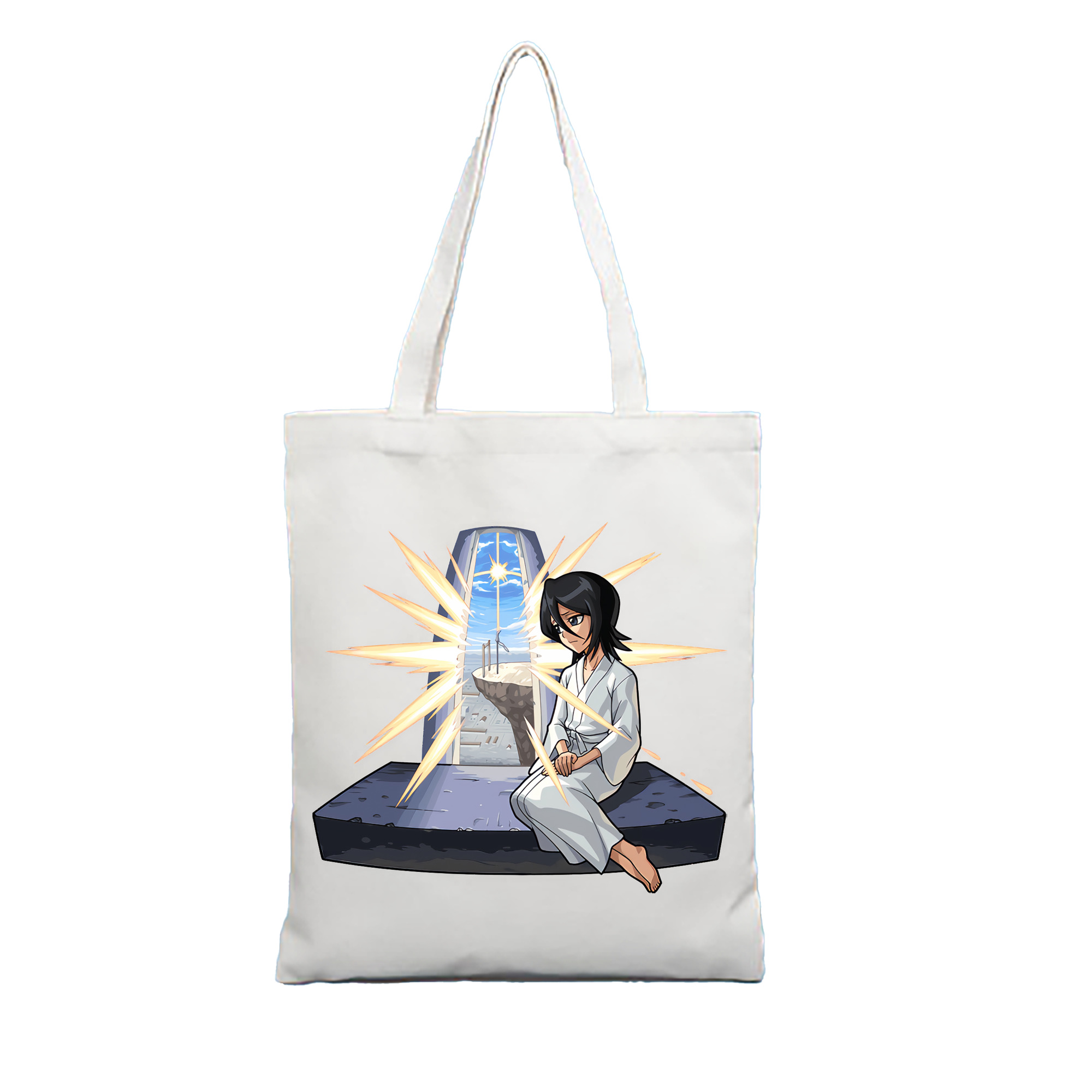 （画像用） ブリーチ 朽木ルキア BLEACH Kuchiki Rukia 縦型キャンバス生地手提げバッグ　トートバッグ