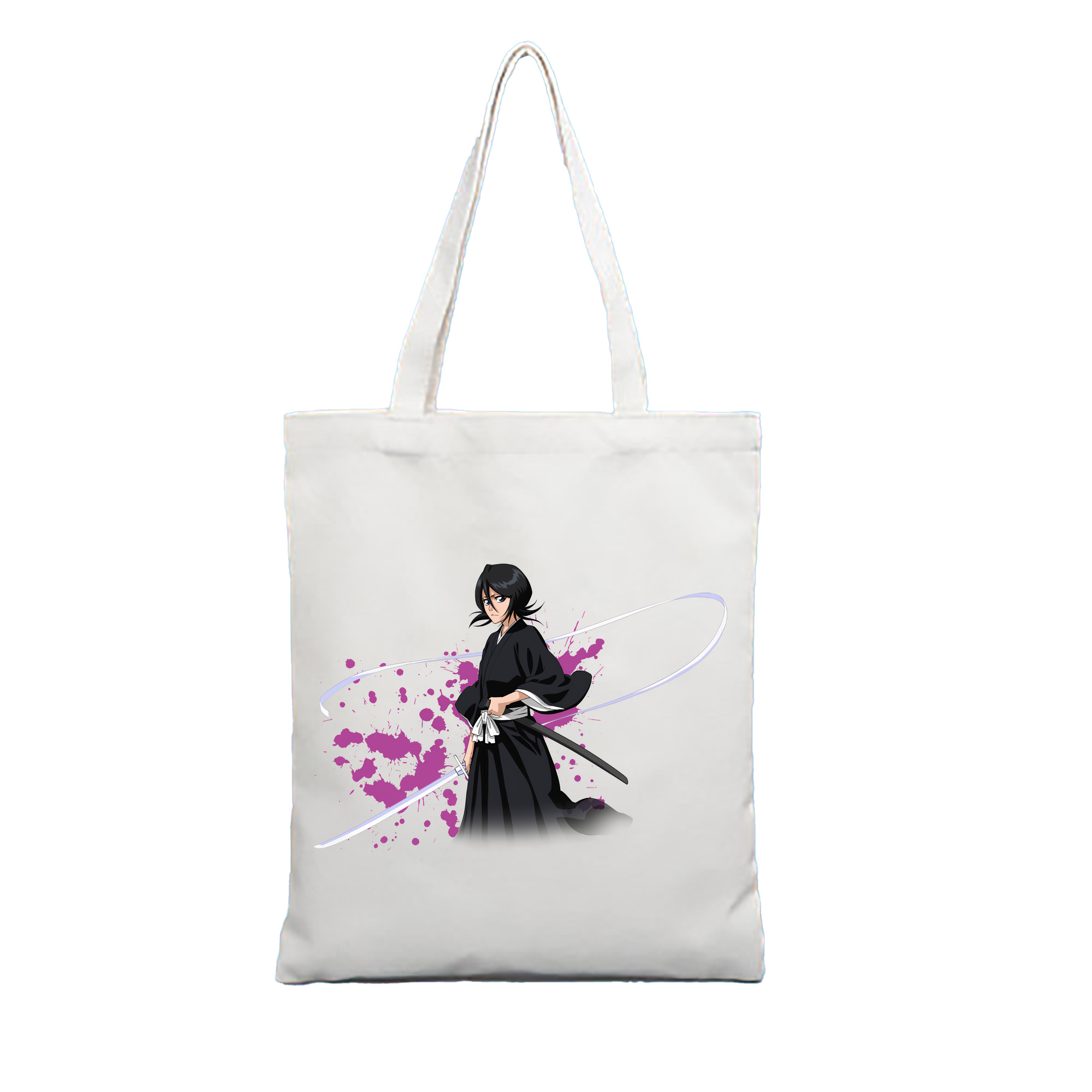 （画像用） ブリーチ 朽木ルキア BLEACH Kuchiki Rukia 縦型キャンバス生地手提げバッグ　トートバッグ