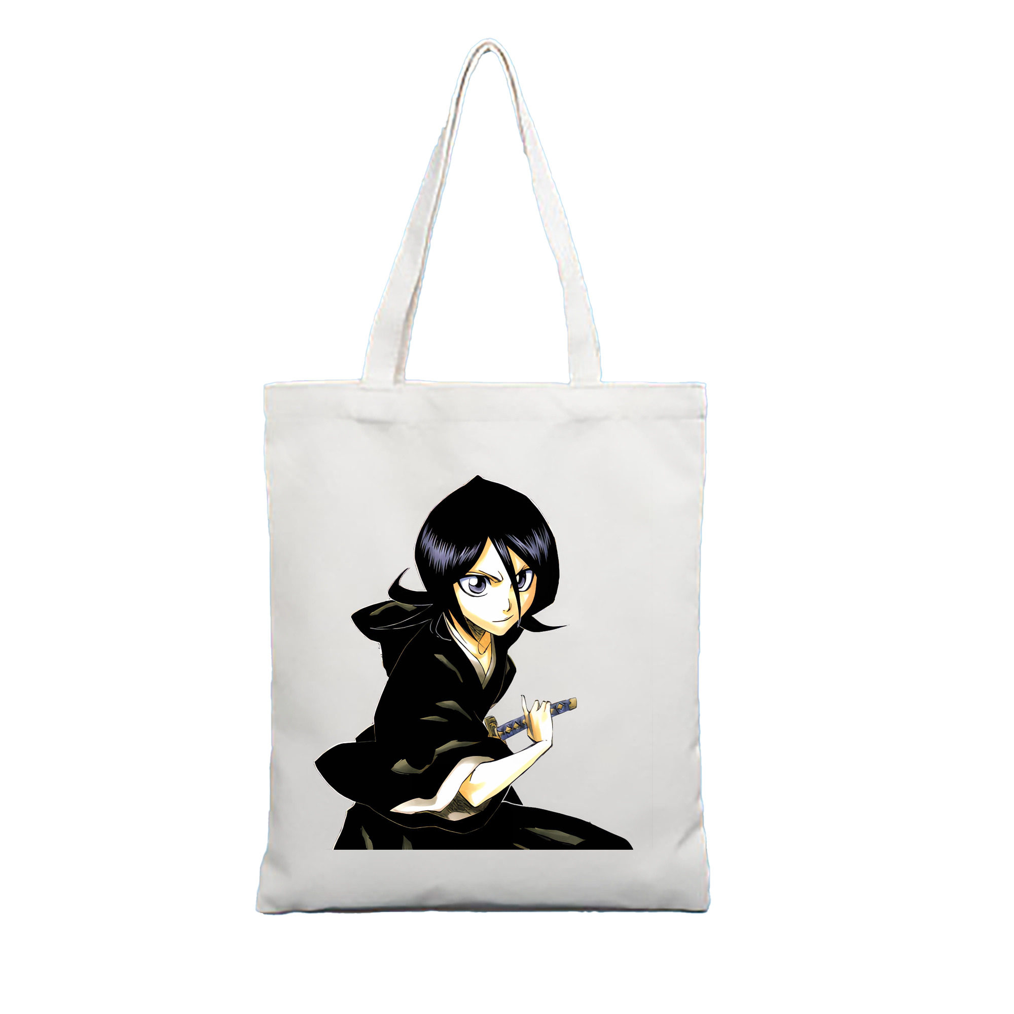 （画像用） ブリーチ 朽木ルキア BLEACH Kuchiki Rukia 縦型キャンバス生地手提げバッグ　トートバッグ