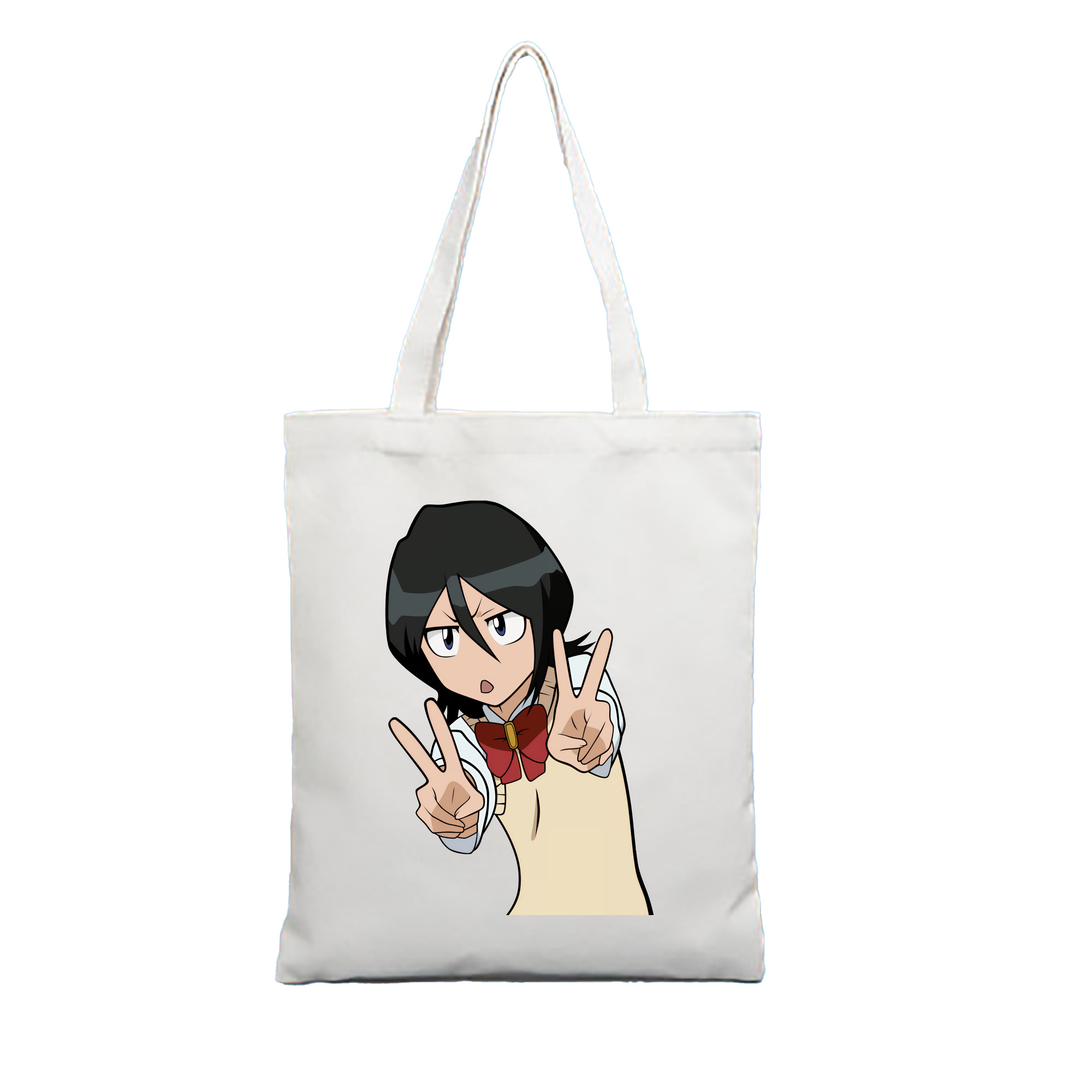 （画像用） ブリーチ 朽木ルキア BLEACH Kuchiki Rukia 縦型キャンバス生地手提げバッグ　トートバッグ