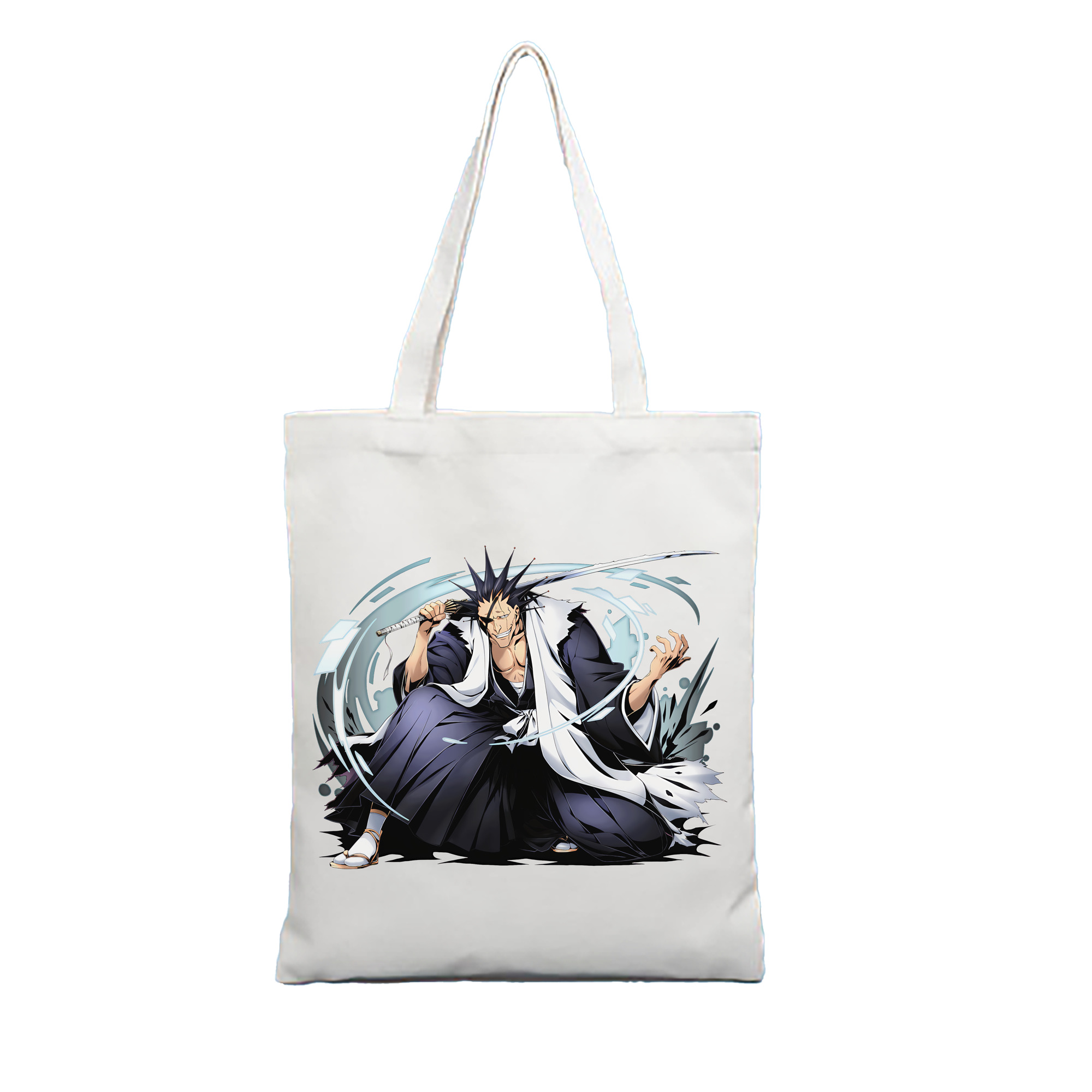 （画像用） ブリーチ ざらき けんぱち BLEACH Zaraki Kenpachi 縦型キャンバス生地手提げバッグ　トートバッグ