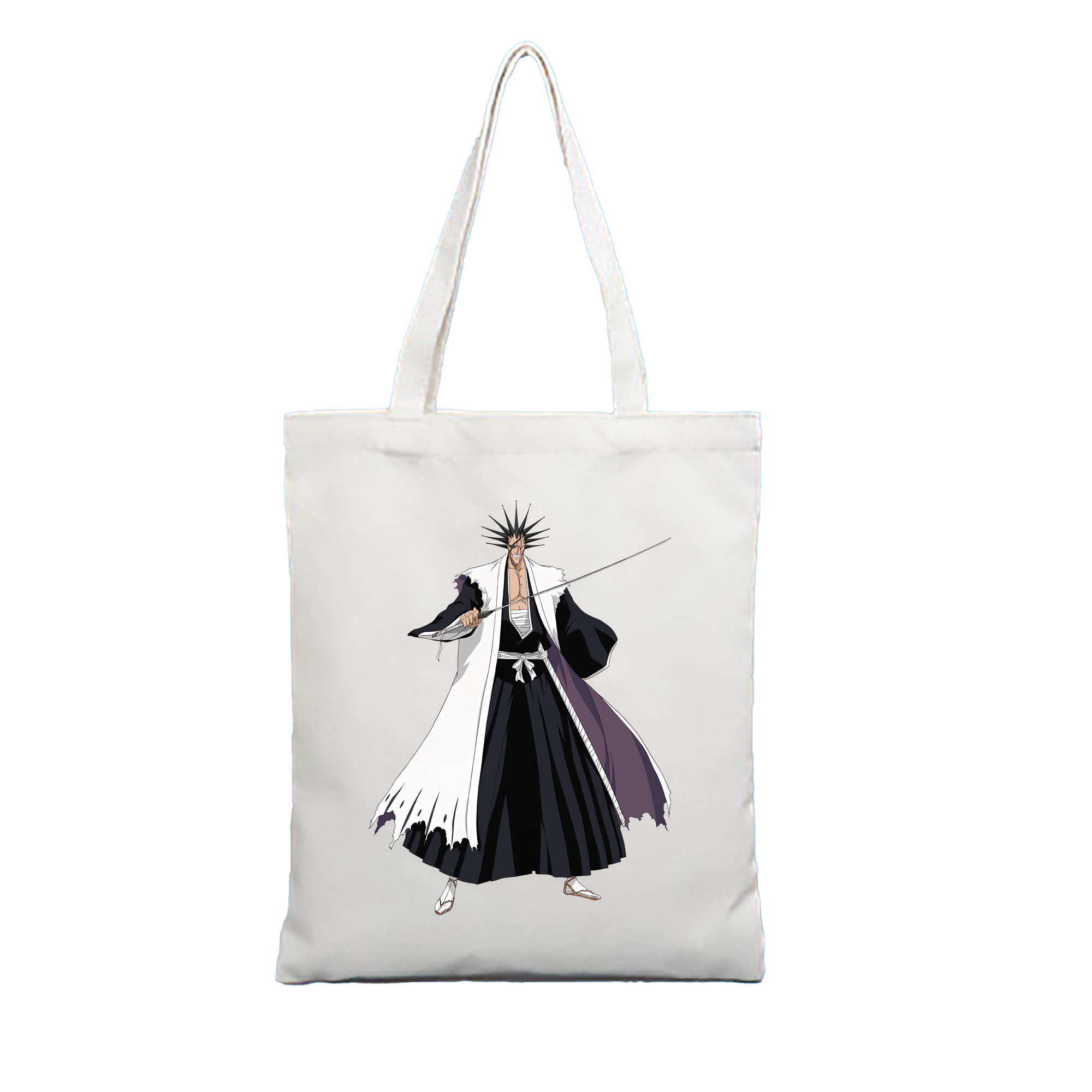 （画像用） ブリーチ ざらき けんぱち BLEACH Zaraki Kenpachi 縦型キャンバス生地手提げバッグ　トートバッグ