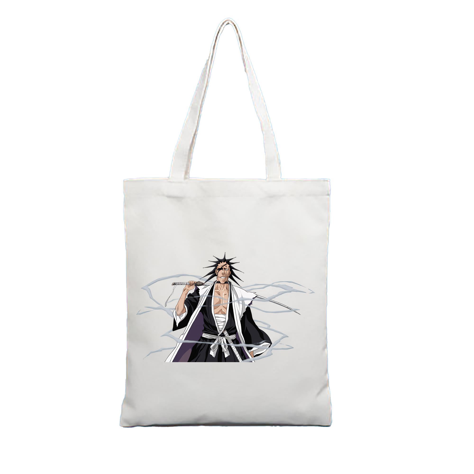 （画像用） ブリーチ ざらき けんぱち BLEACH Zaraki Kenpachi 縦型キャンバス生地手提げバッグ　トートバッグ
