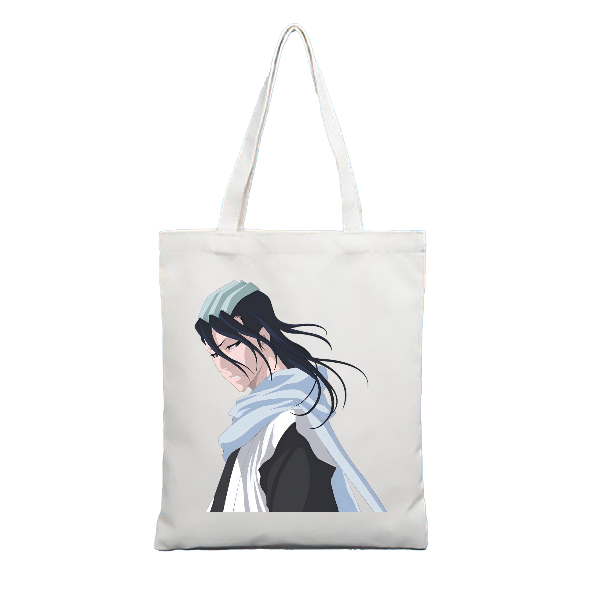（画像用） ブリーチ くちき びゃくや BLEACH Kuchiki Byakuya 縦型キャンバス生地手提げバッグ　トートバッグ