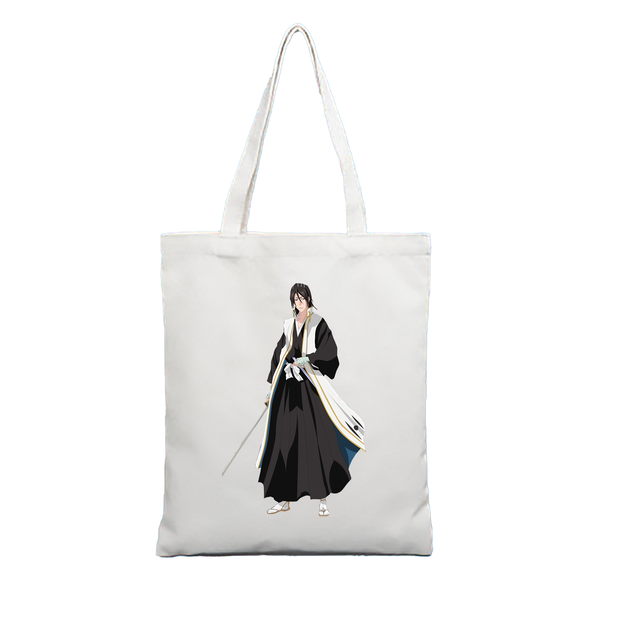 （画像用） ブリーチ くちき びゃくや BLEACH Kuchiki Byakuya 縦型キャンバス生地手提げバッグ　トートバッグ