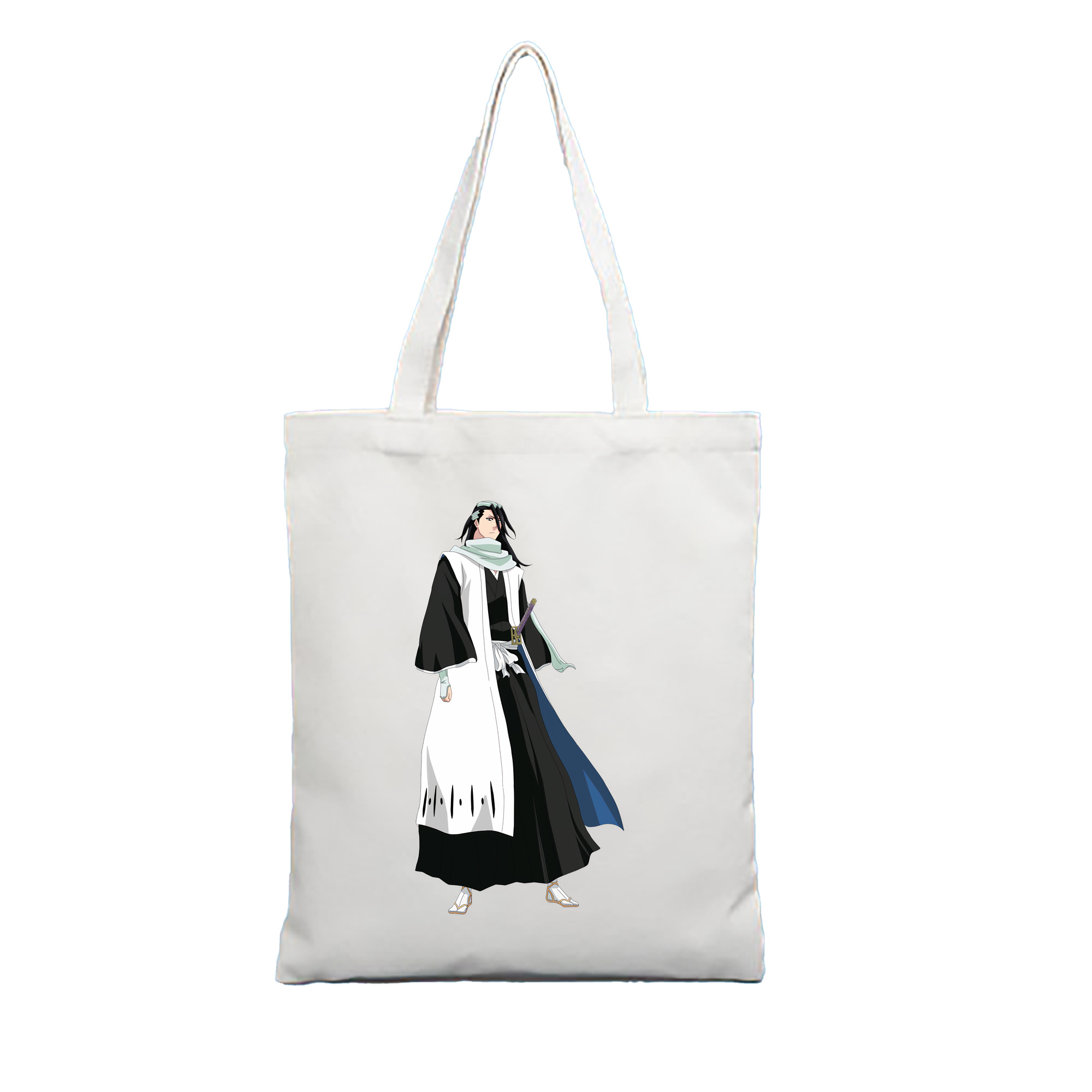 （画像用） ブリーチ くちき びゃくや BLEACH Kuchiki Byakuya 縦型キャンバス生地手提げバッグ　トートバッグ