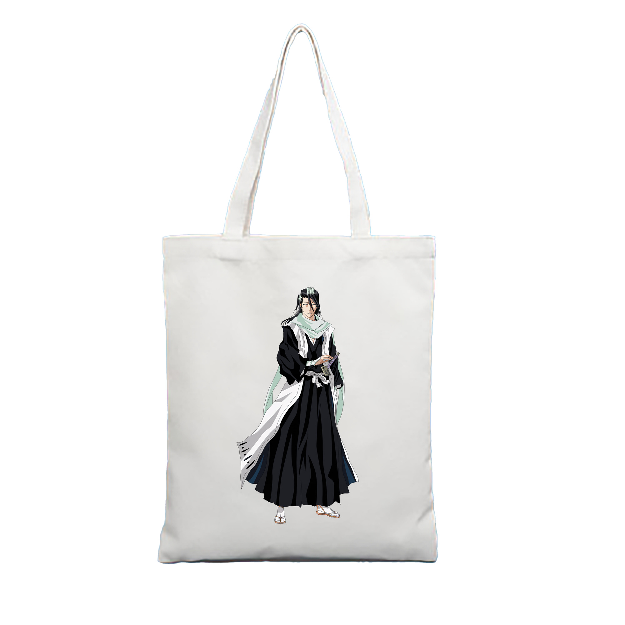 （画像用） ブリーチ くちき びゃくや BLEACH Kuchiki Byakuya 縦型キャンバス生地手提げバッグ　トートバッグ