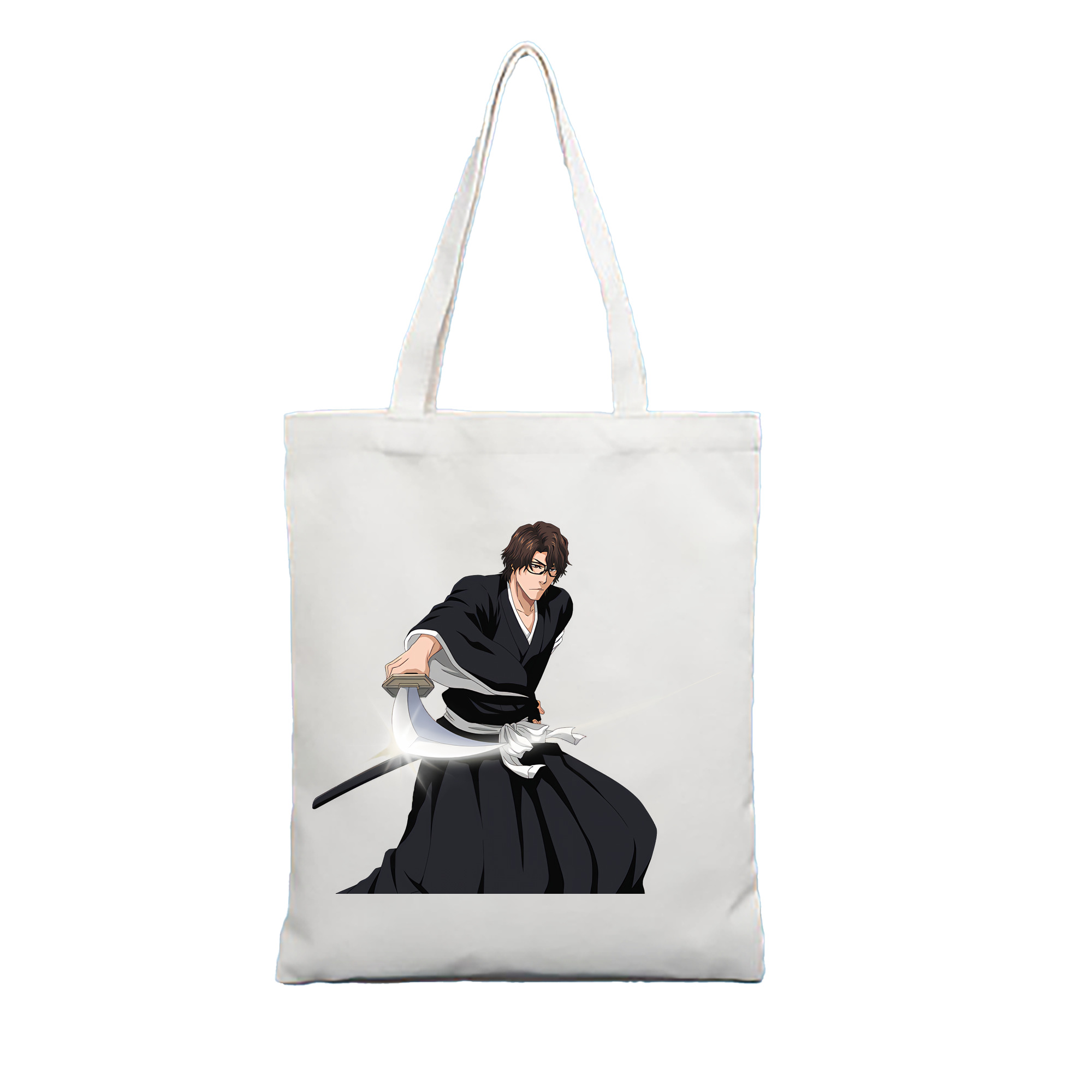 （画像用） ブリーチ 藍染 惣右介（あいぜん そうすけ） BLEACH Aizen Sousuke 縦型キャンバス生地手提げバッグ　トートバッグ