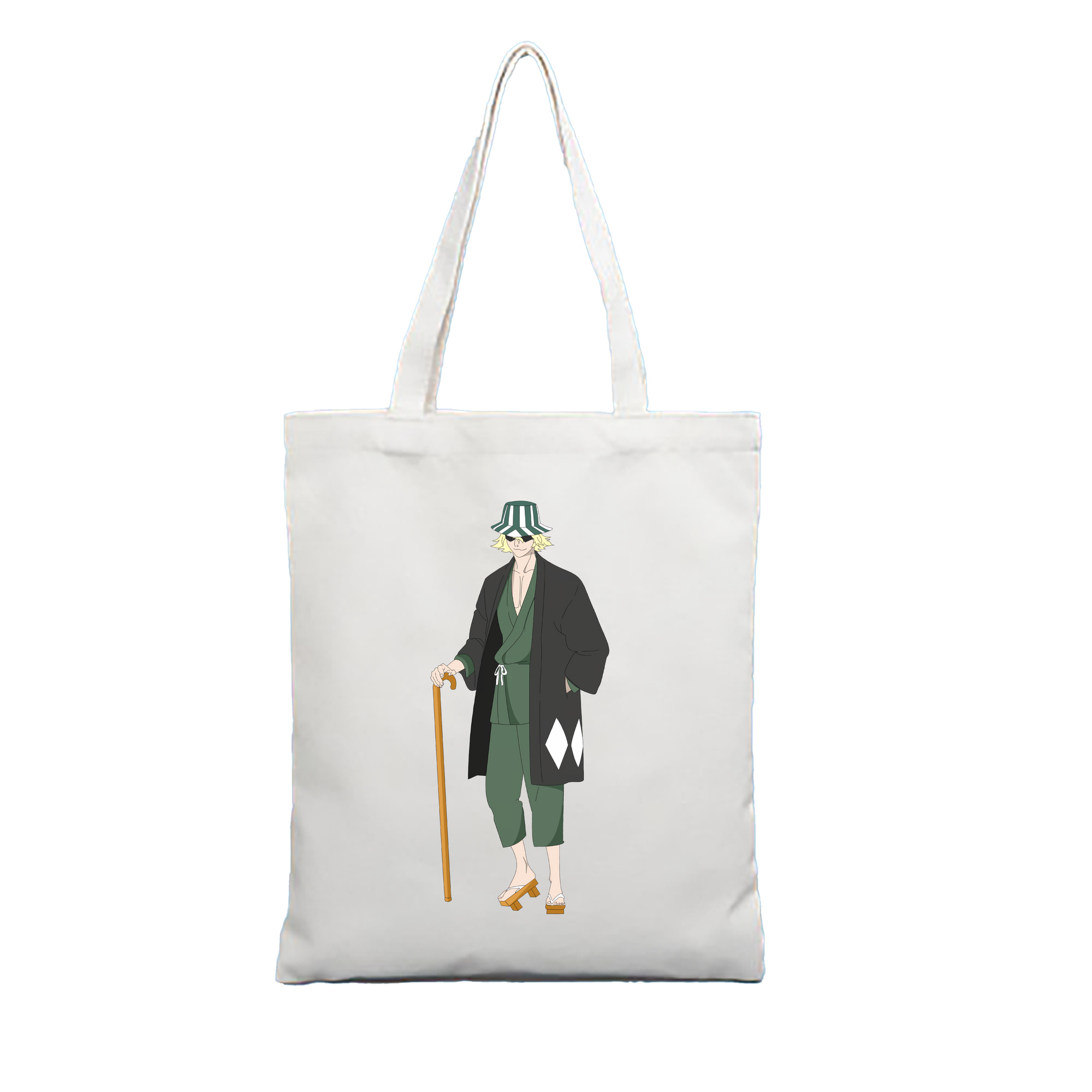 （画像用） "ブリーチ 浦原 喜助（うらはら きすけ） BLEACH Urahara Kisuke " 縦型キャンバス生地手提げバッグ　トートバッグ