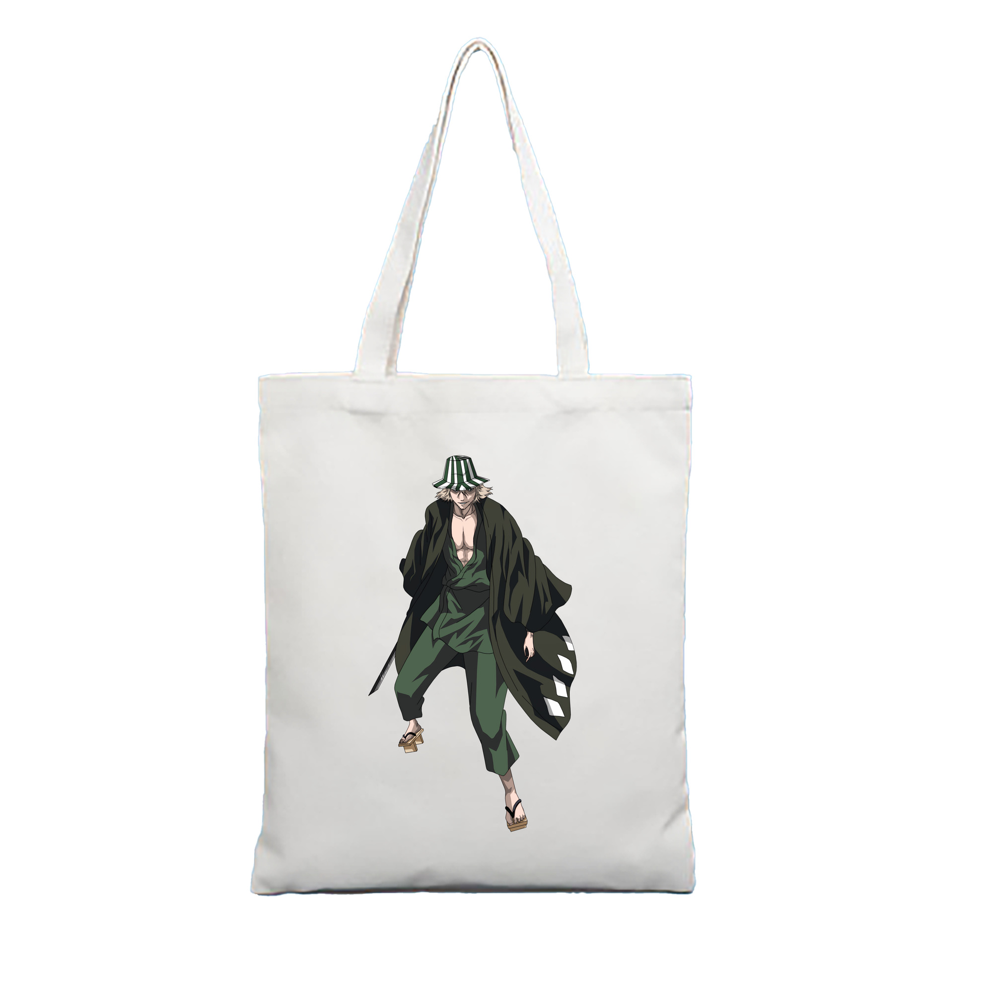 （画像用） "ブリーチ 浦原 喜助（うらはら きすけ） BLEACH Urahara Kisuke " 縦型キャンバス生地手提げバッグ　トートバッグ