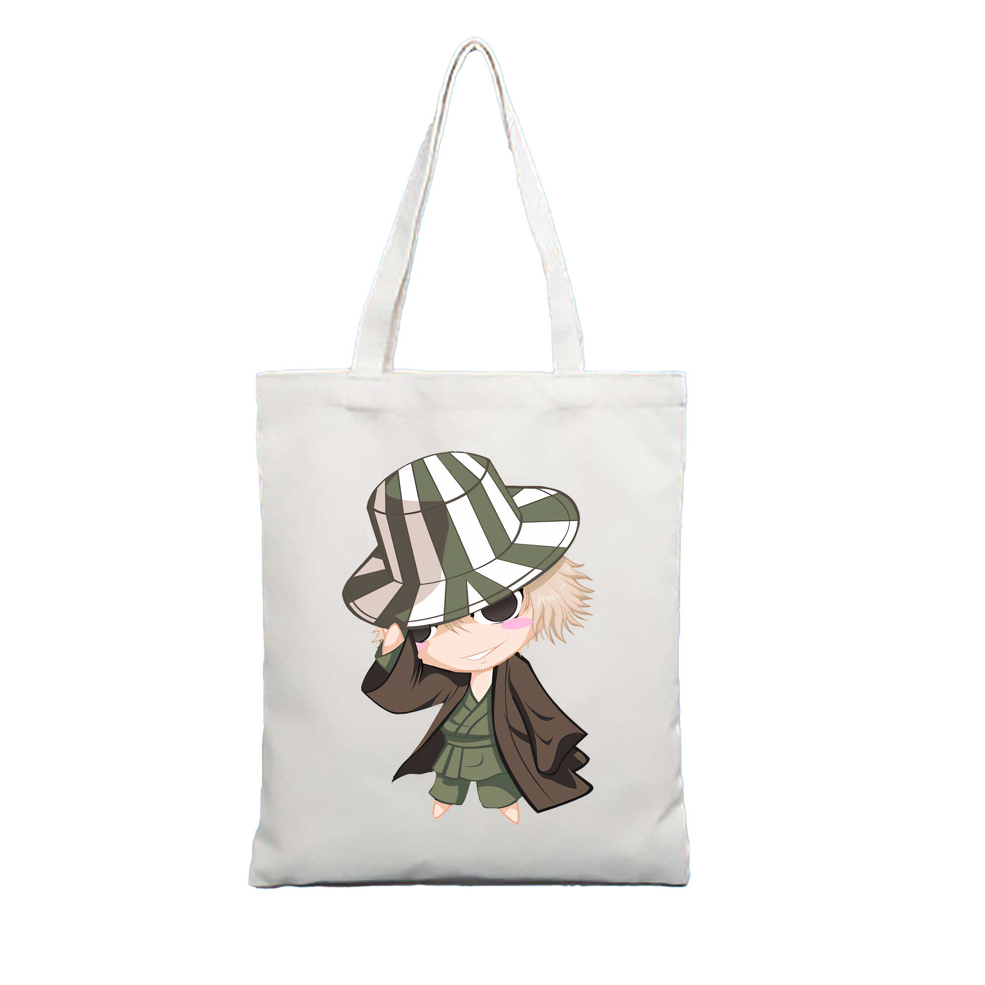 （画像用） "ブリーチ 浦原 喜助（うらはら きすけ） BLEACH Urahara Kisuke " 縦型キャンバス生地手提げバッグ　トートバッグ
