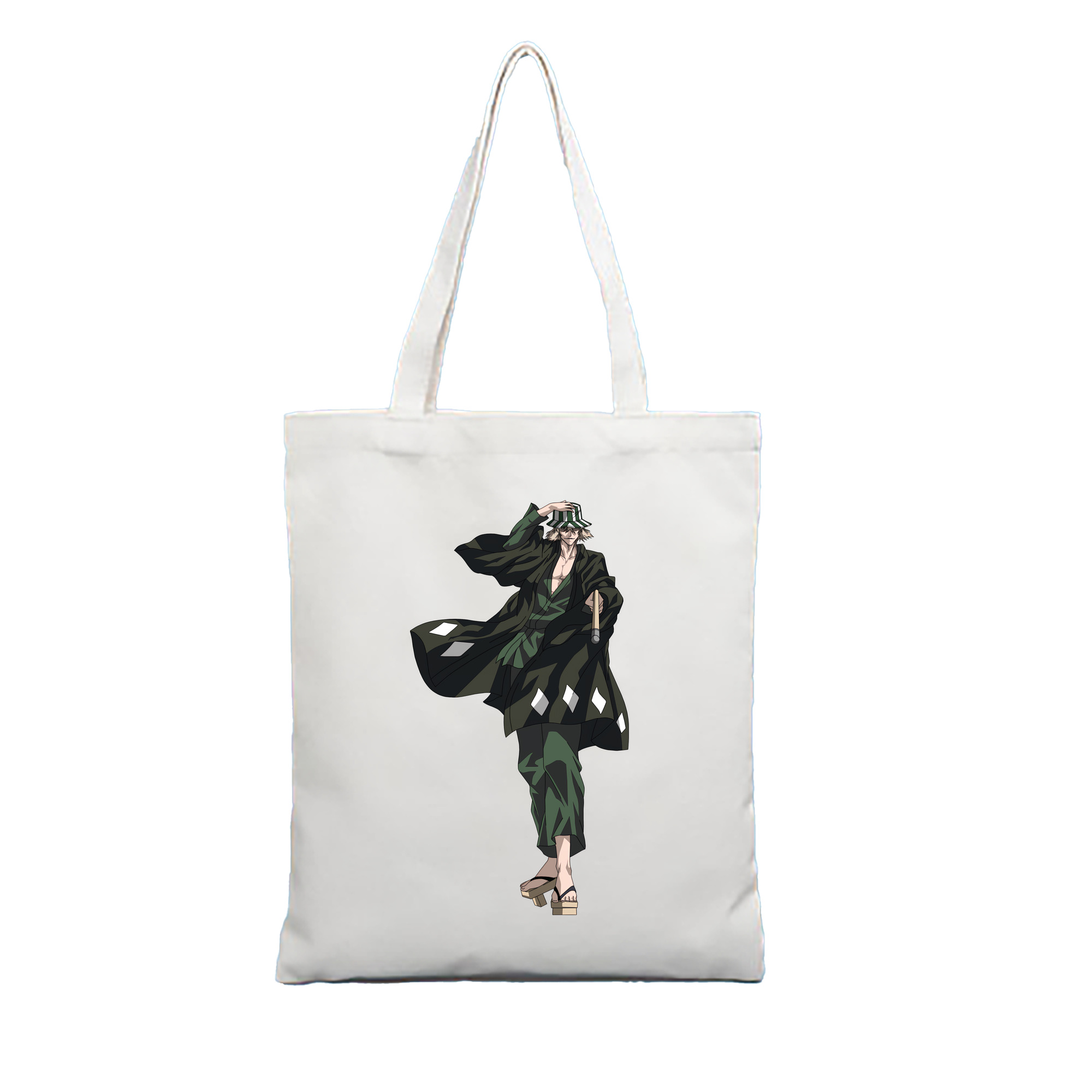 （画像用） "ブリーチ 浦原 喜助（うらはら きすけ） BLEACH Urahara Kisuke " 縦型キャンバス生地手提げバッグ　トートバッグ