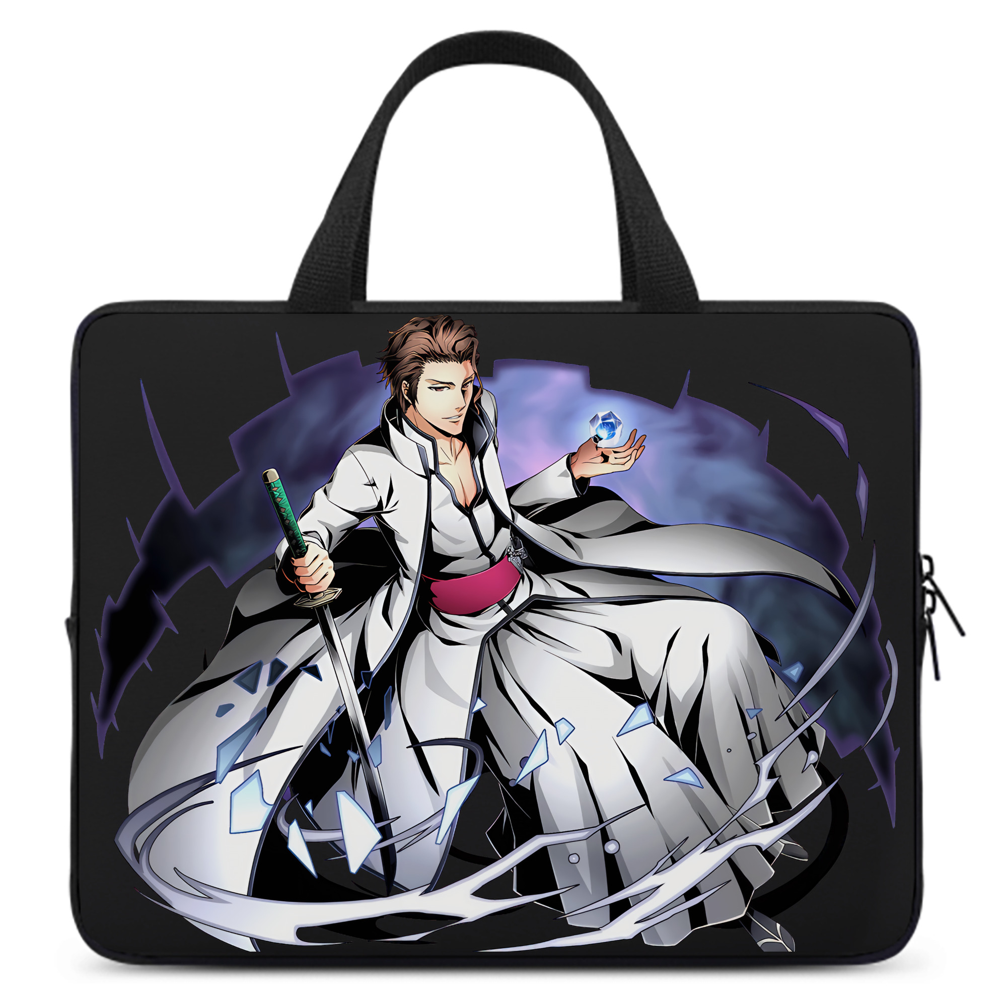 （画像用） ブリーチ 藍染 惣右介（あいぜん そうすけ） BLEACH Aizen Sousuke 手提げノートパソコンバッグ