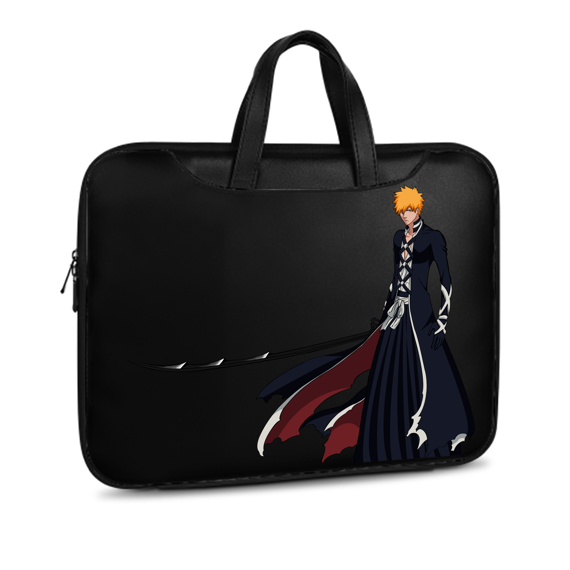 （画像用） ブリーチ 黒崎一護（くろさき いちご）BLEACH Kurosaki Ichigo レザーラップトップバッグ　ノートパソコンケース