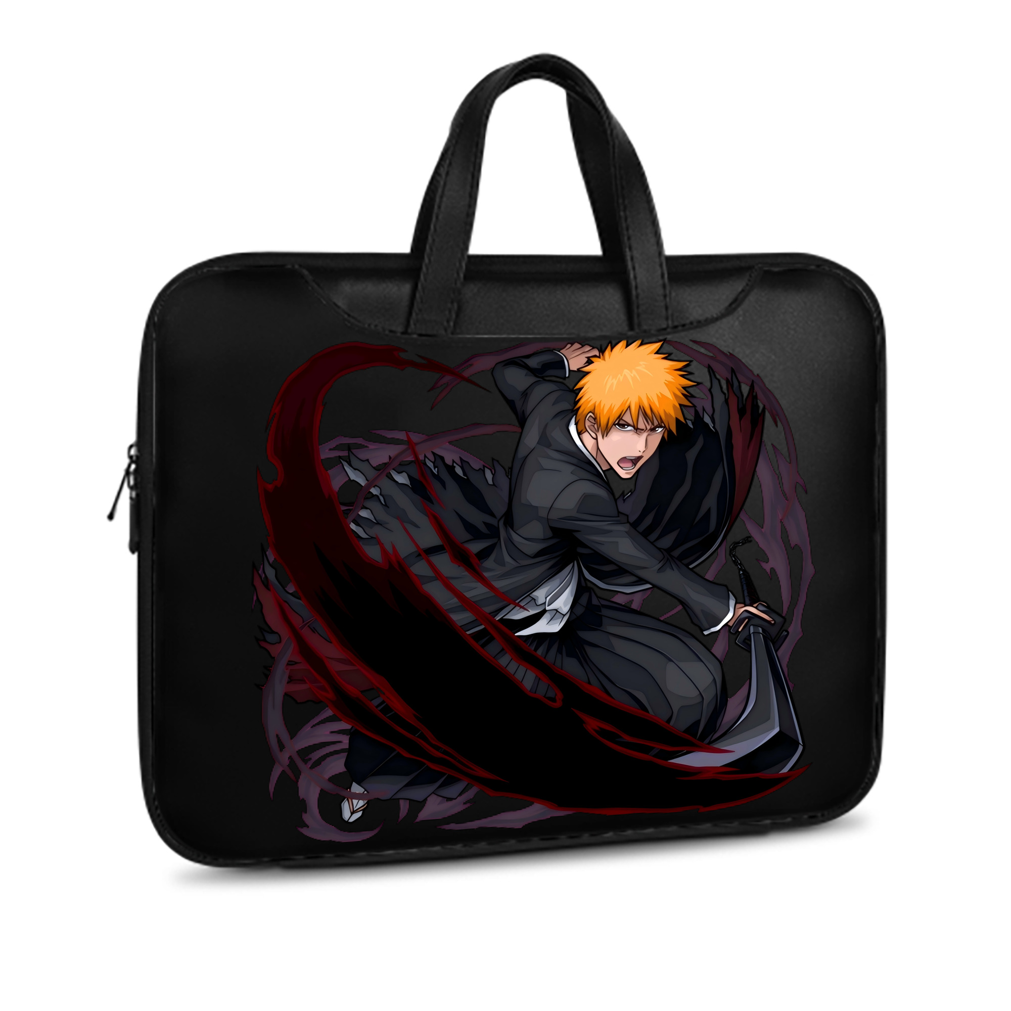 （画像用） ブリーチ 黒崎一護（くろさき いちご）BLEACH Kurosaki Ichigo レザーラップトップバッグ　ノートパソコンケース