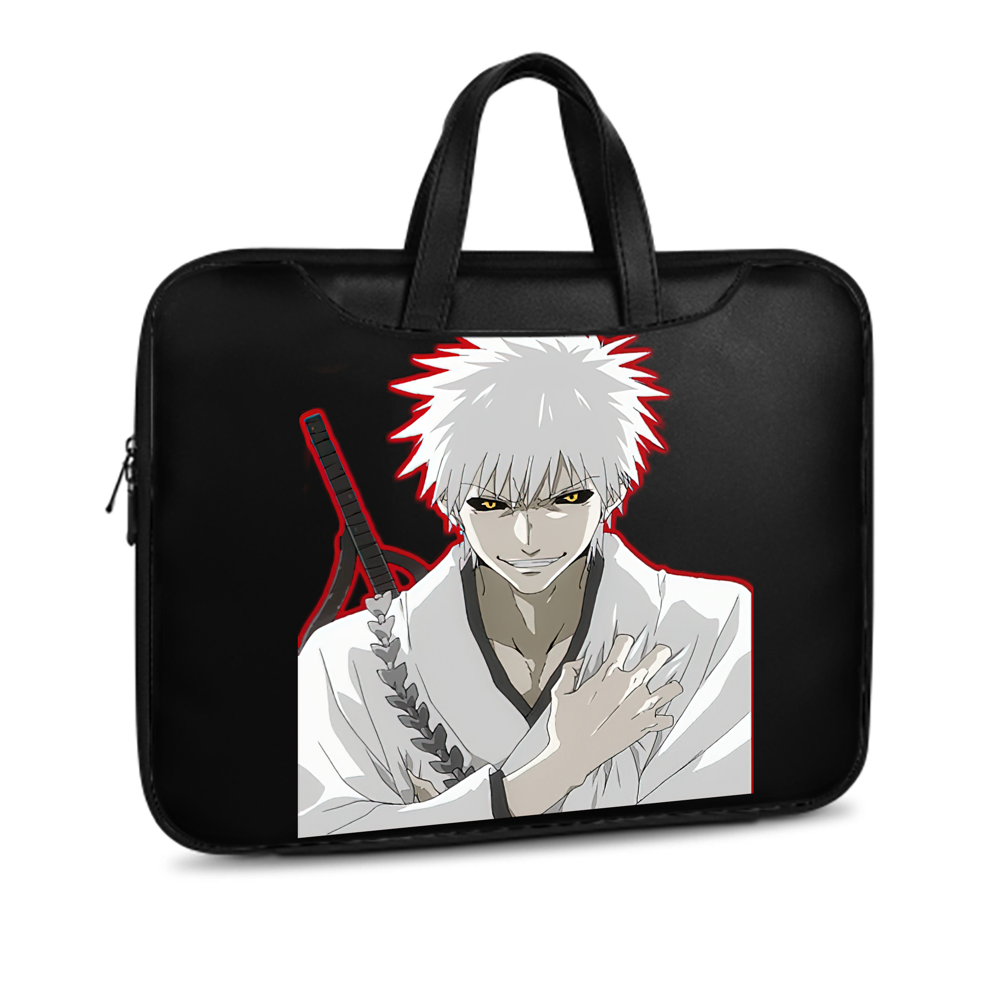 （画像用） ブリーチ 黒崎一護（くろさき いちご）BLEACH Kurosaki Ichigo レザーラップトップバッグ　ノートパソコンケース