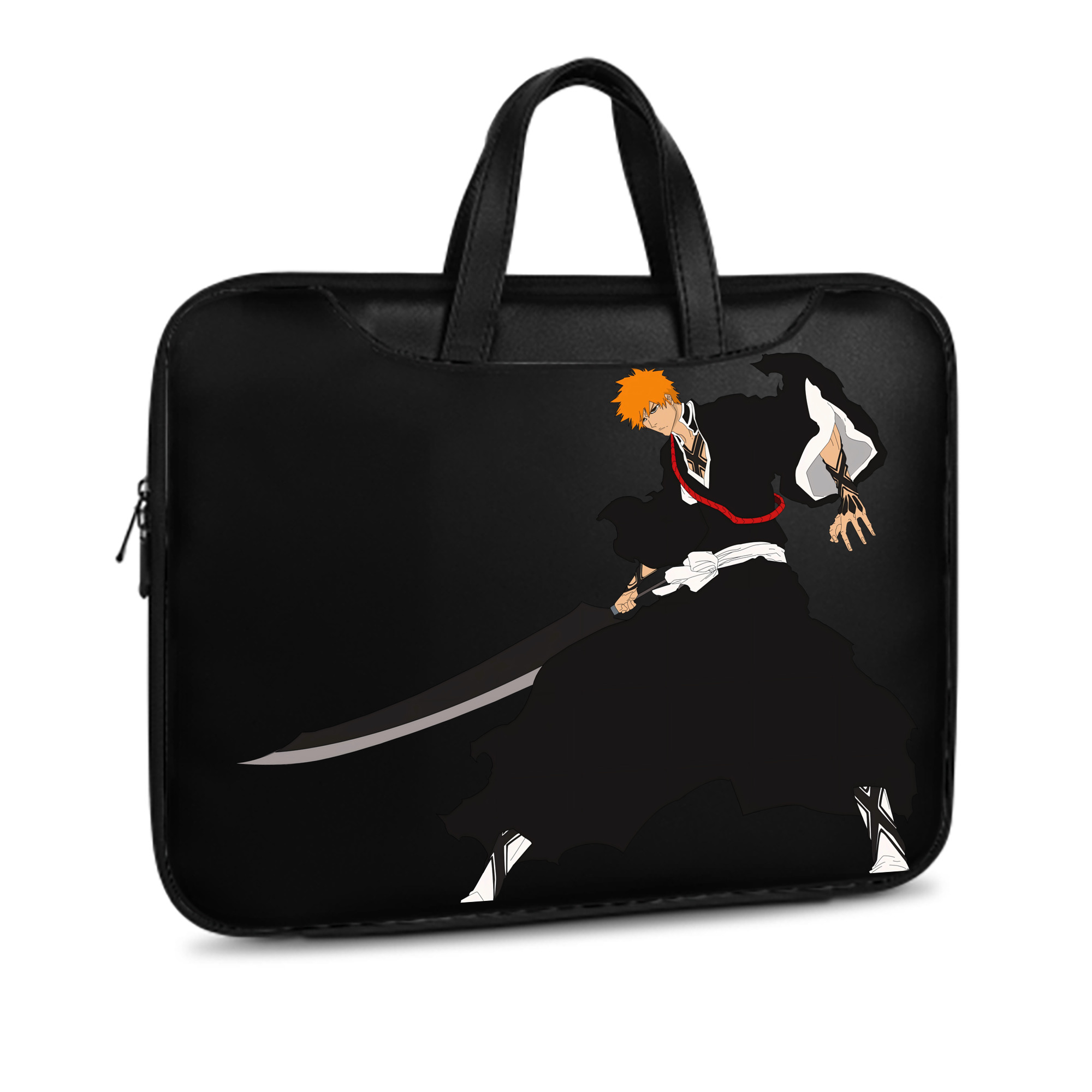 （画像用） ブリーチ 黒崎一護（くろさき いちご）BLEACH Kurosaki Ichigo レザーラップトップバッグ　ノートパソコンケース