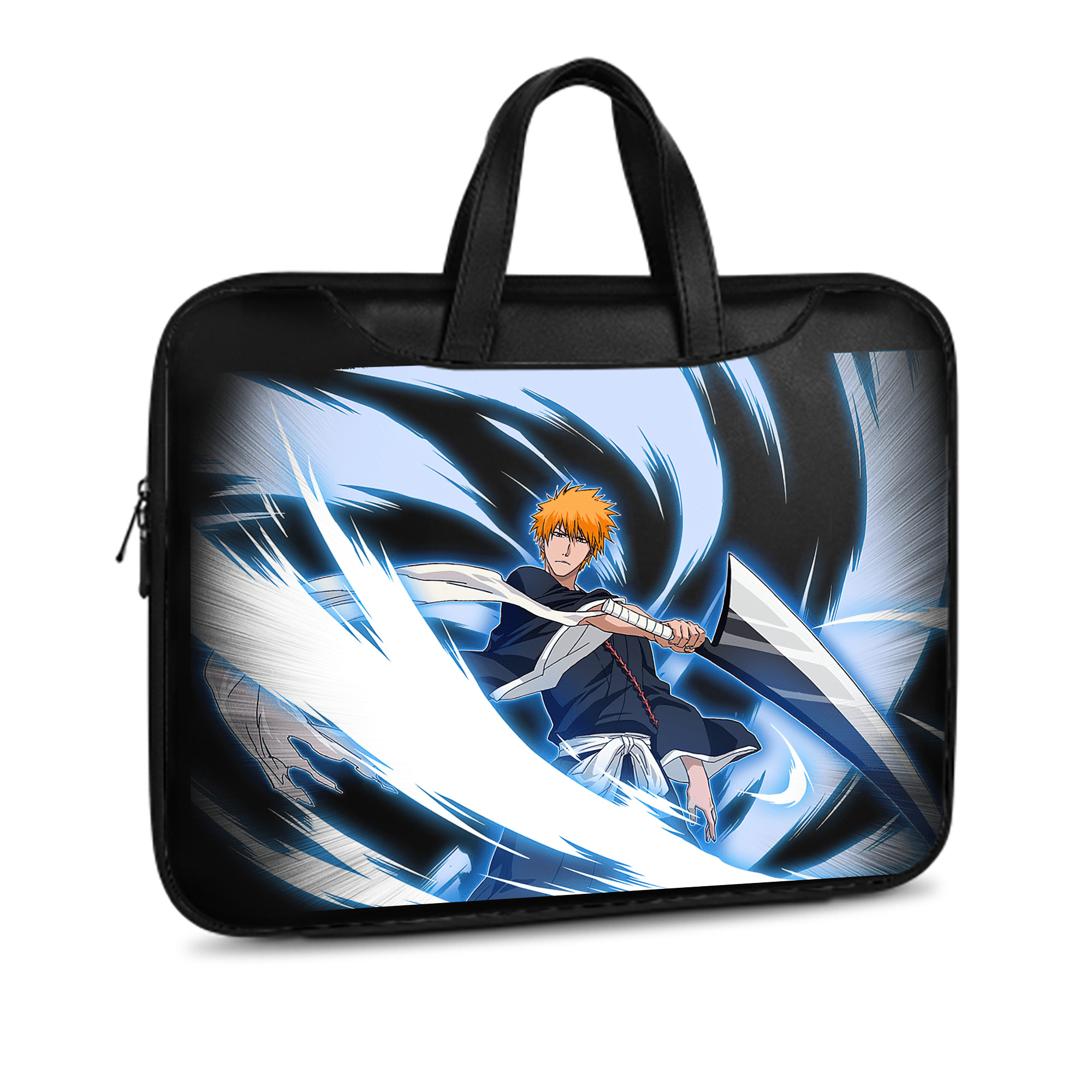 （画像用） ブリーチ 黒崎一護（くろさき いちご）BLEACH Kurosaki Ichigo レザーラップトップバッグ　ノートパソコンケース