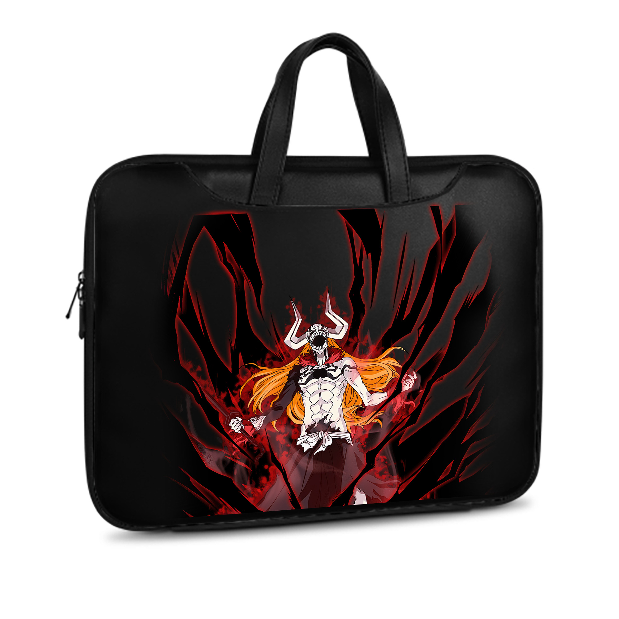 （画像用） ブリーチ 黒崎一護（くろさき いちご）BLEACH Kurosaki Ichigo レザーラップトップバッグ　ノートパソコンケース