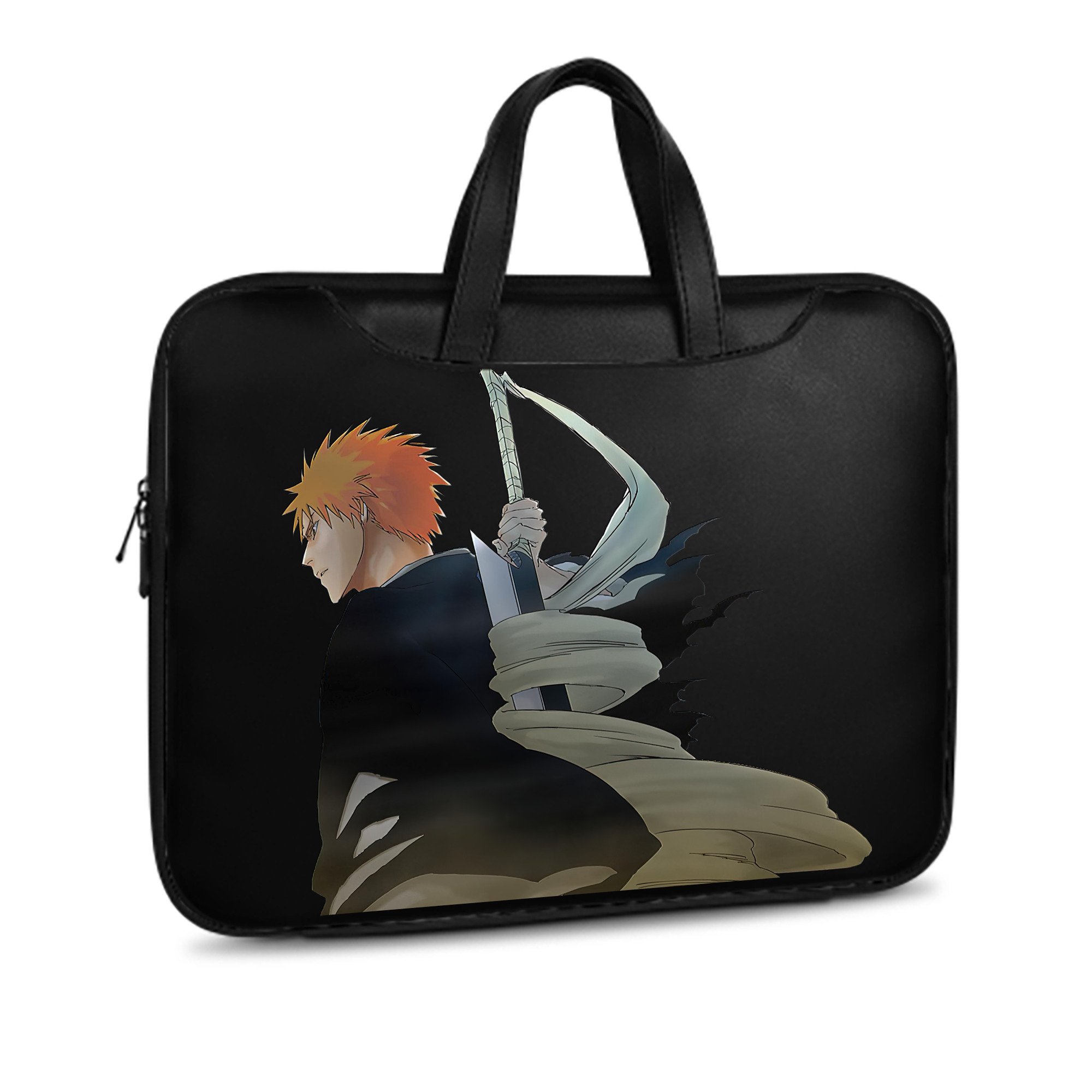 （画像用） ブリーチ 黒崎一護（くろさき いちご）BLEACH Kurosaki Ichigo レザーラップトップバッグ　ノートパソコンケース