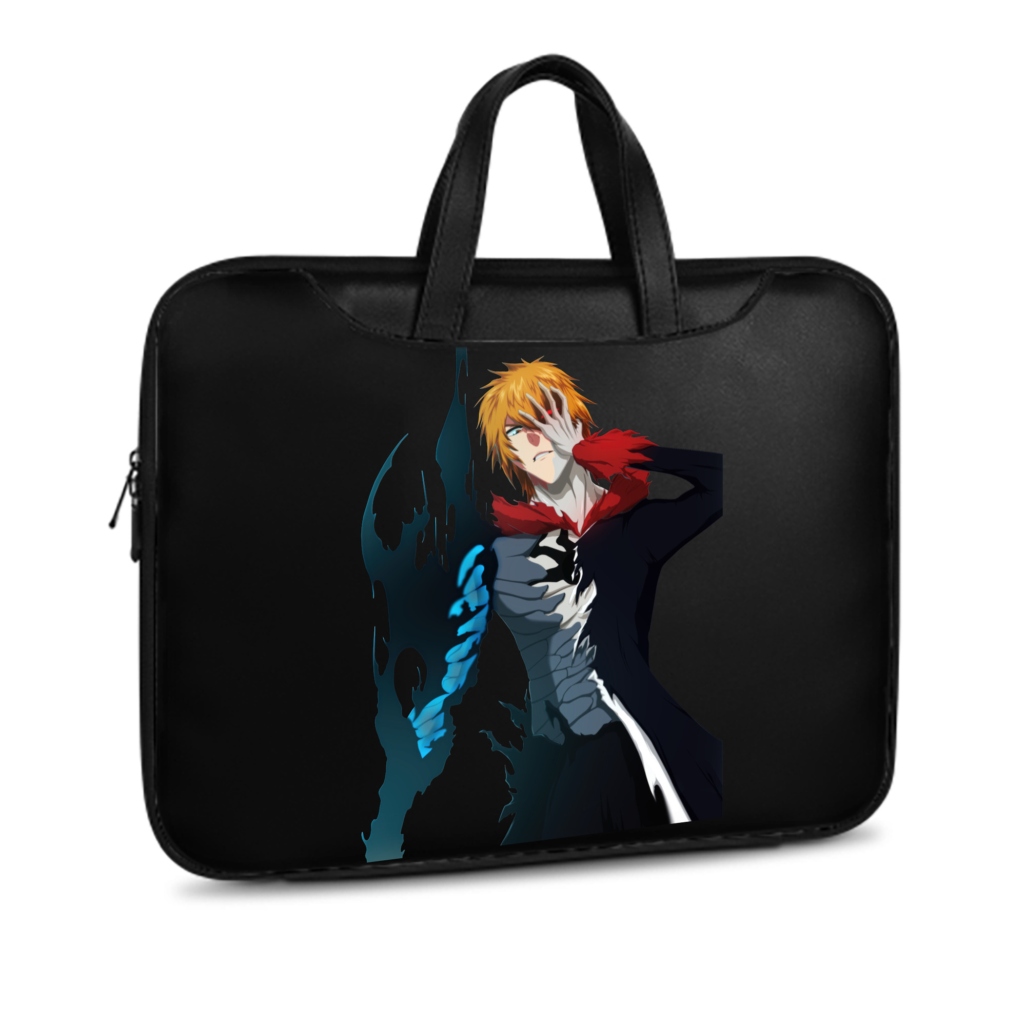 （画像用） ブリーチ 黒崎一護（くろさき いちご）BLEACH Kurosaki Ichigo レザーラップトップバッグ　ノートパソコンケース