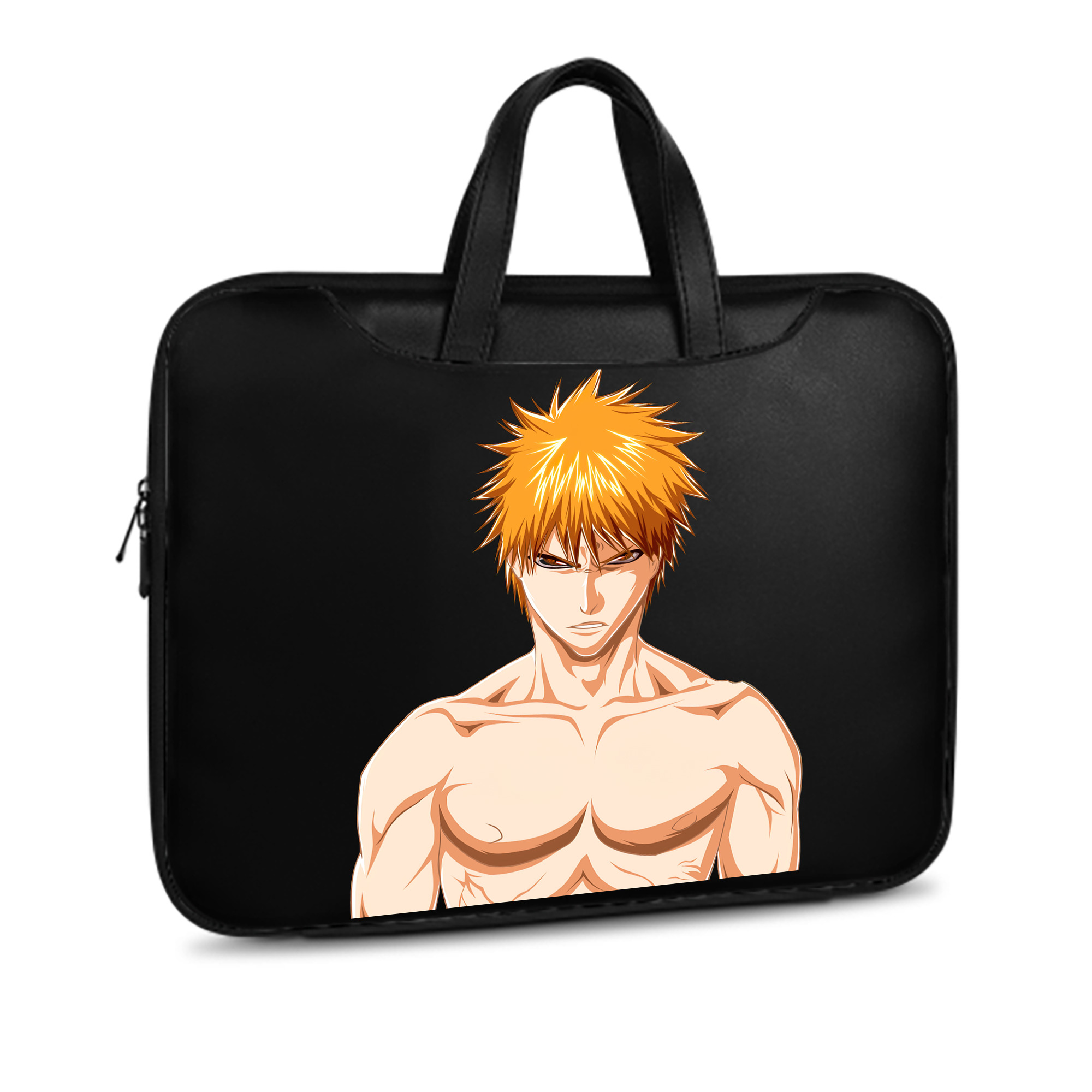 （画像用） ブリーチ 黒崎一護（くろさき いちご）BLEACH Kurosaki Ichigo レザーラップトップバッグ　ノートパソコンケース