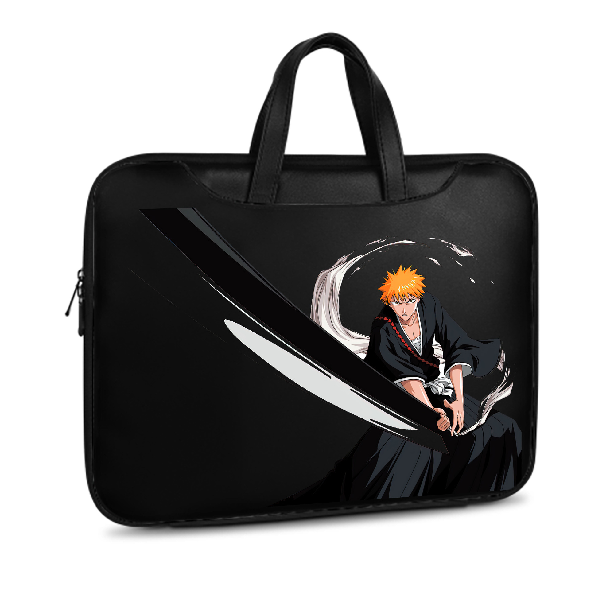 （画像用） ブリーチ 黒崎一護（くろさき いちご）BLEACH Kurosaki Ichigo レザーラップトップバッグ　ノートパソコンケース