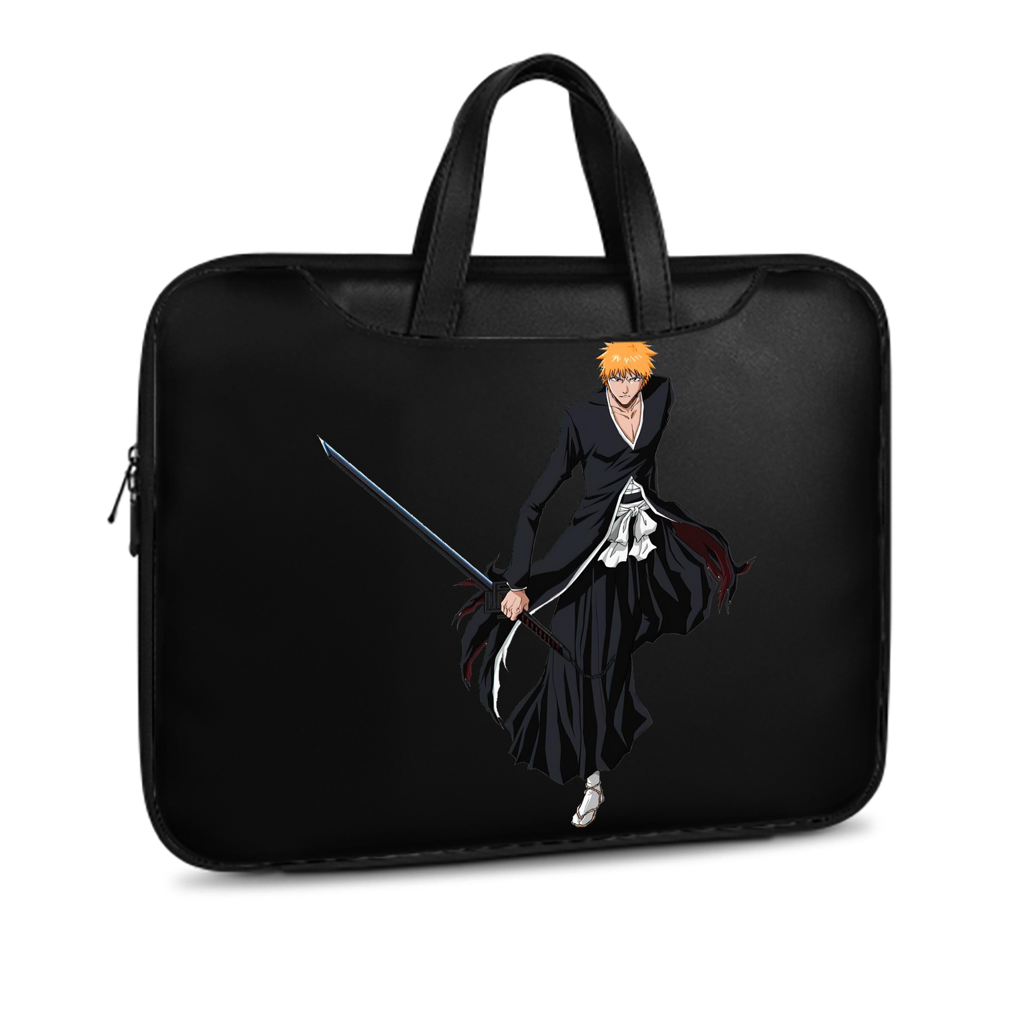 （画像用） ブリーチ 黒崎一護（くろさき いちご）BLEACH Kurosaki Ichigo レザーラップトップバッグ　ノートパソコンケース