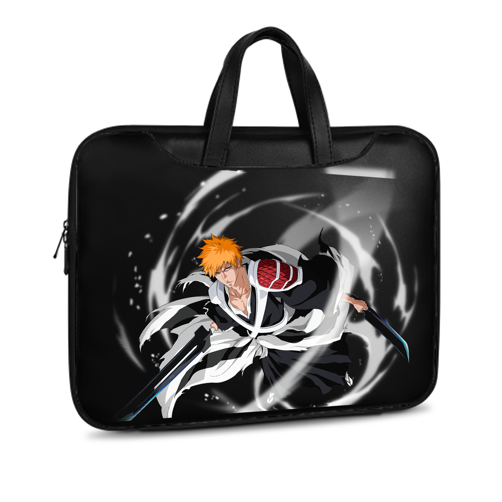 （画像用） ブリーチ 黒崎一護（くろさき いちご）BLEACH Kurosaki Ichigo レザーラップトップバッグ　ノートパソコンケース
