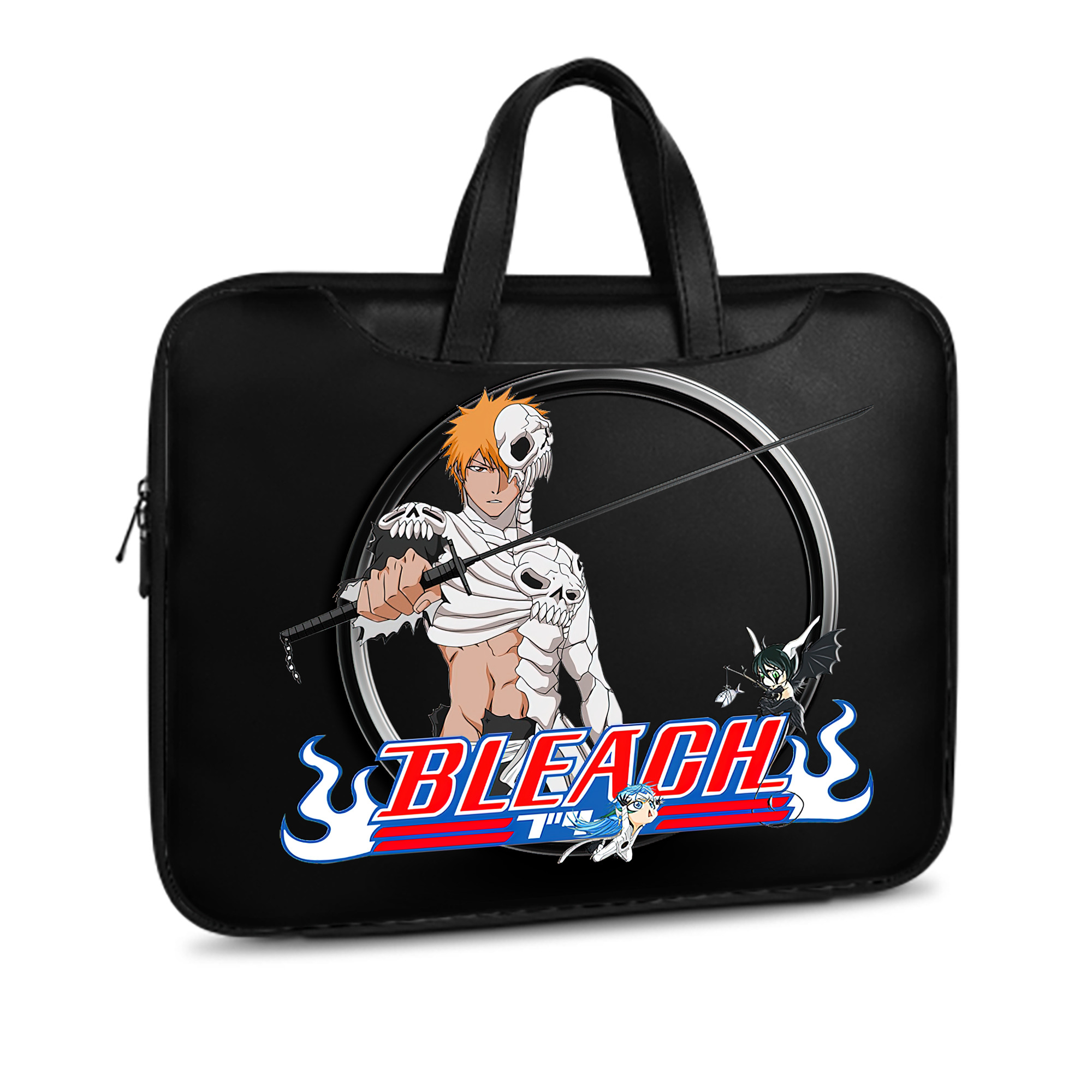 （画像用） ブリーチ 黒崎一護（くろさき いちご）BLEACH Kurosaki Ichigo レザーラップトップバッグ　ノートパソコンケース