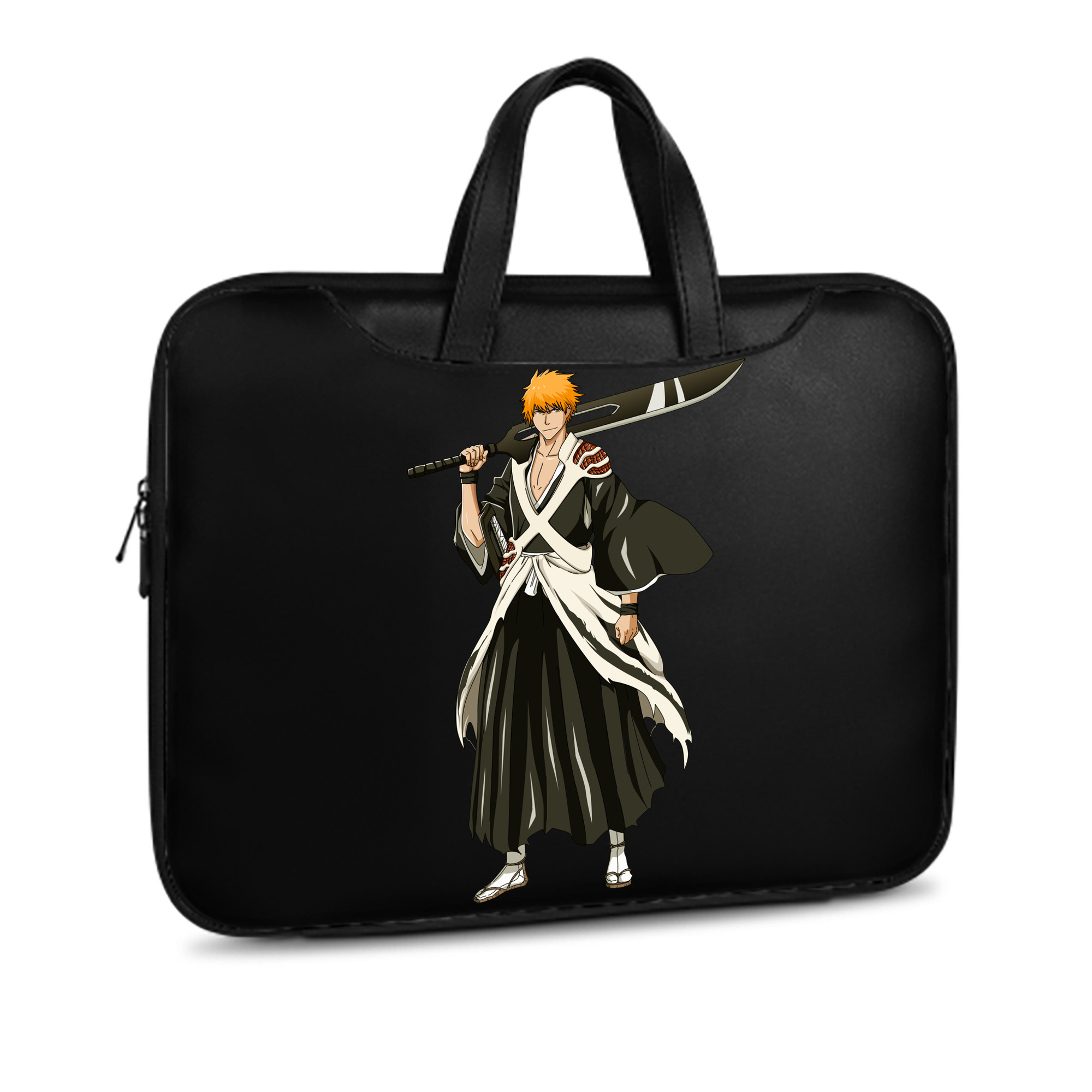 （画像用） ブリーチ 黒崎一護（くろさき いちご）BLEACH Kurosaki Ichigo レザーラップトップバッグ　ノートパソコンケース