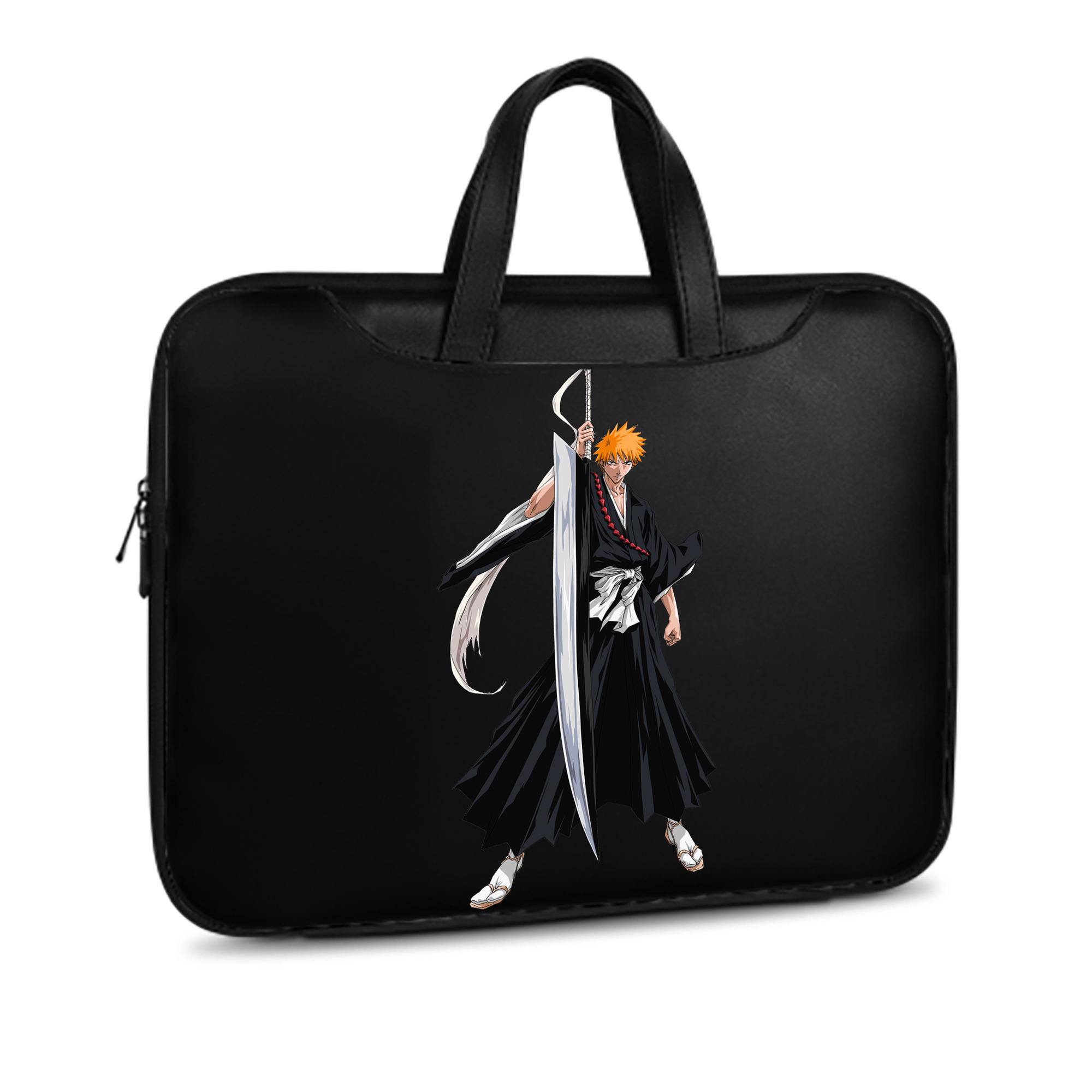 （画像用） ブリーチ 黒崎一護（くろさき いちご）BLEACH Kurosaki Ichigo レザーラップトップバッグ　ノートパソコンケース