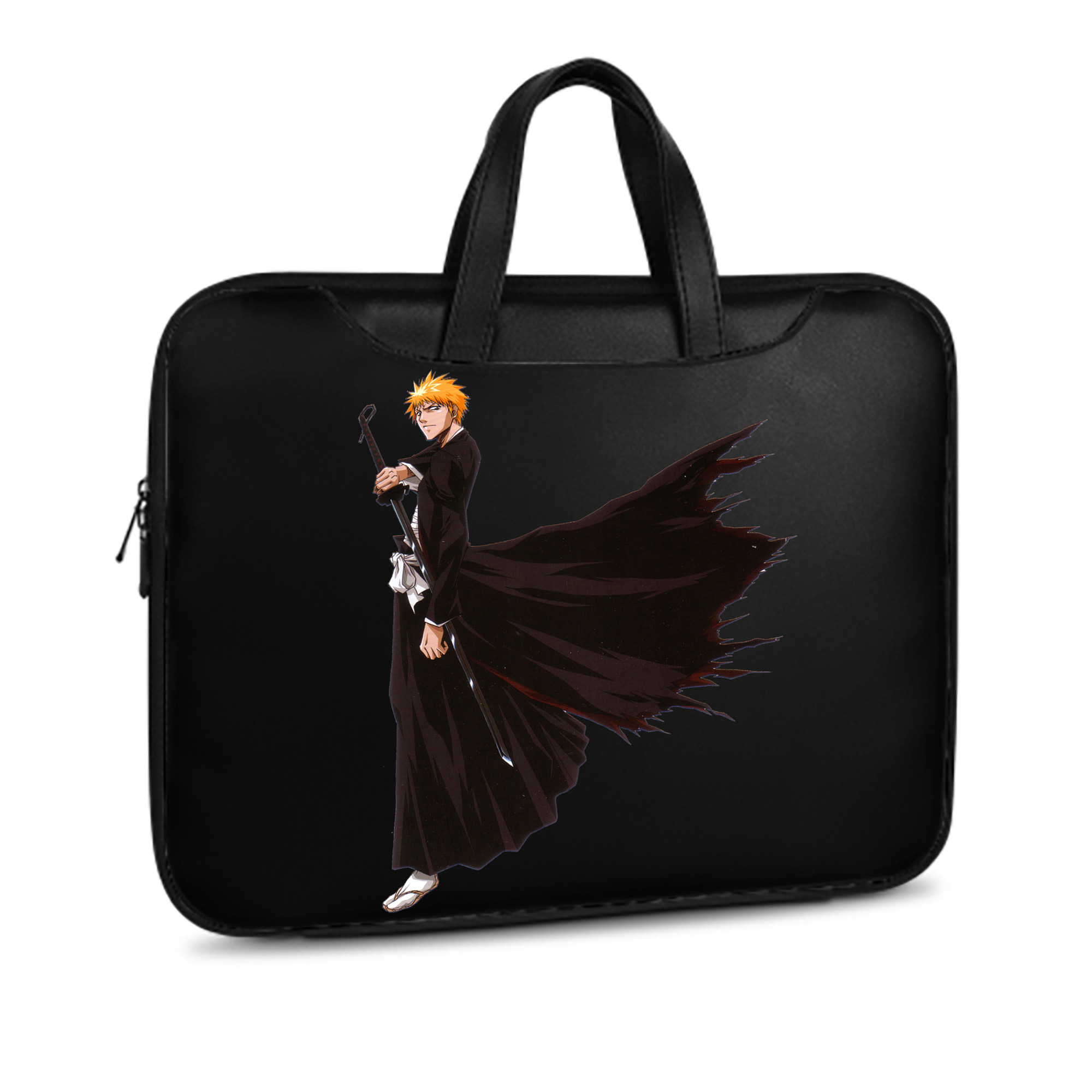 （画像用） ブリーチ 黒崎一護（くろさき いちご）BLEACH Kurosaki Ichigo レザーラップトップバッグ　ノートパソコンケース