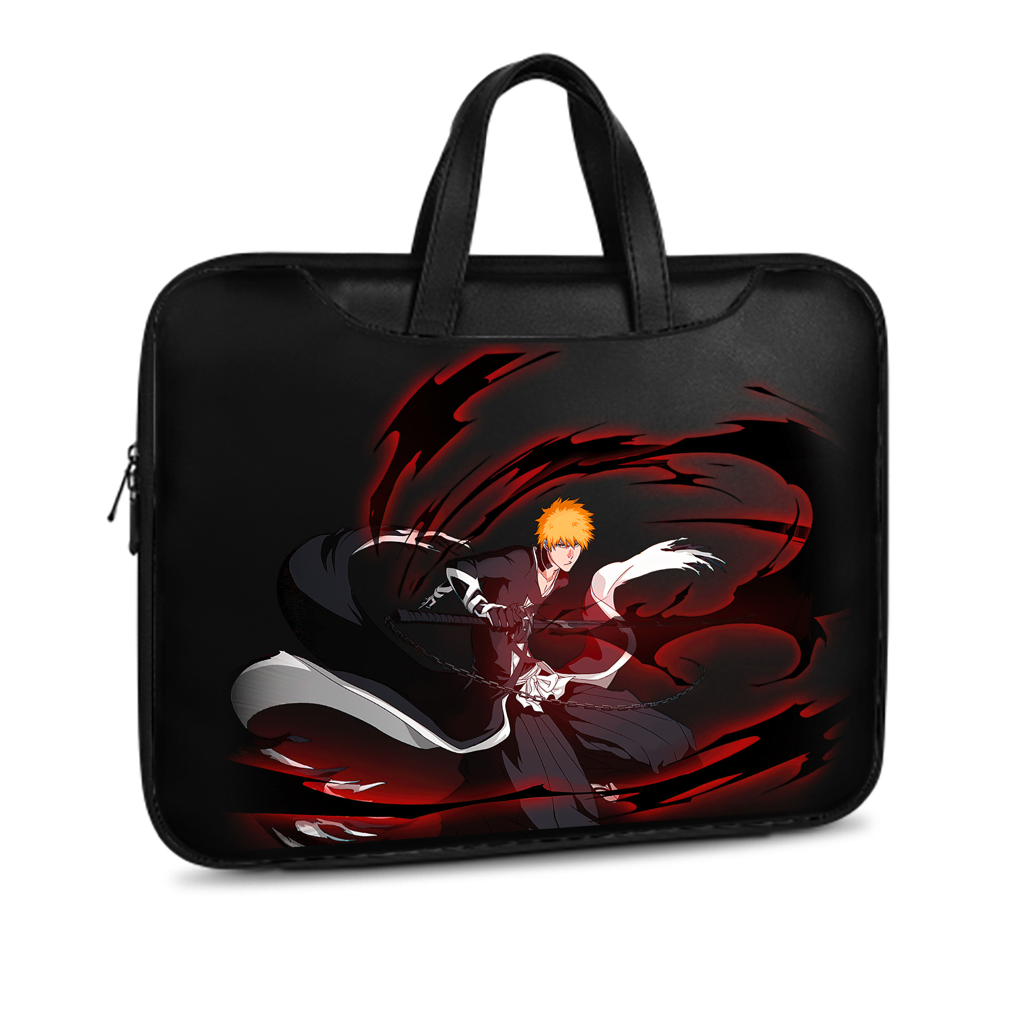 （画像用） ブリーチ 黒崎一護（くろさき いちご）BLEACH Kurosaki Ichigo レザーラップトップバッグ　ノートパソコンケース