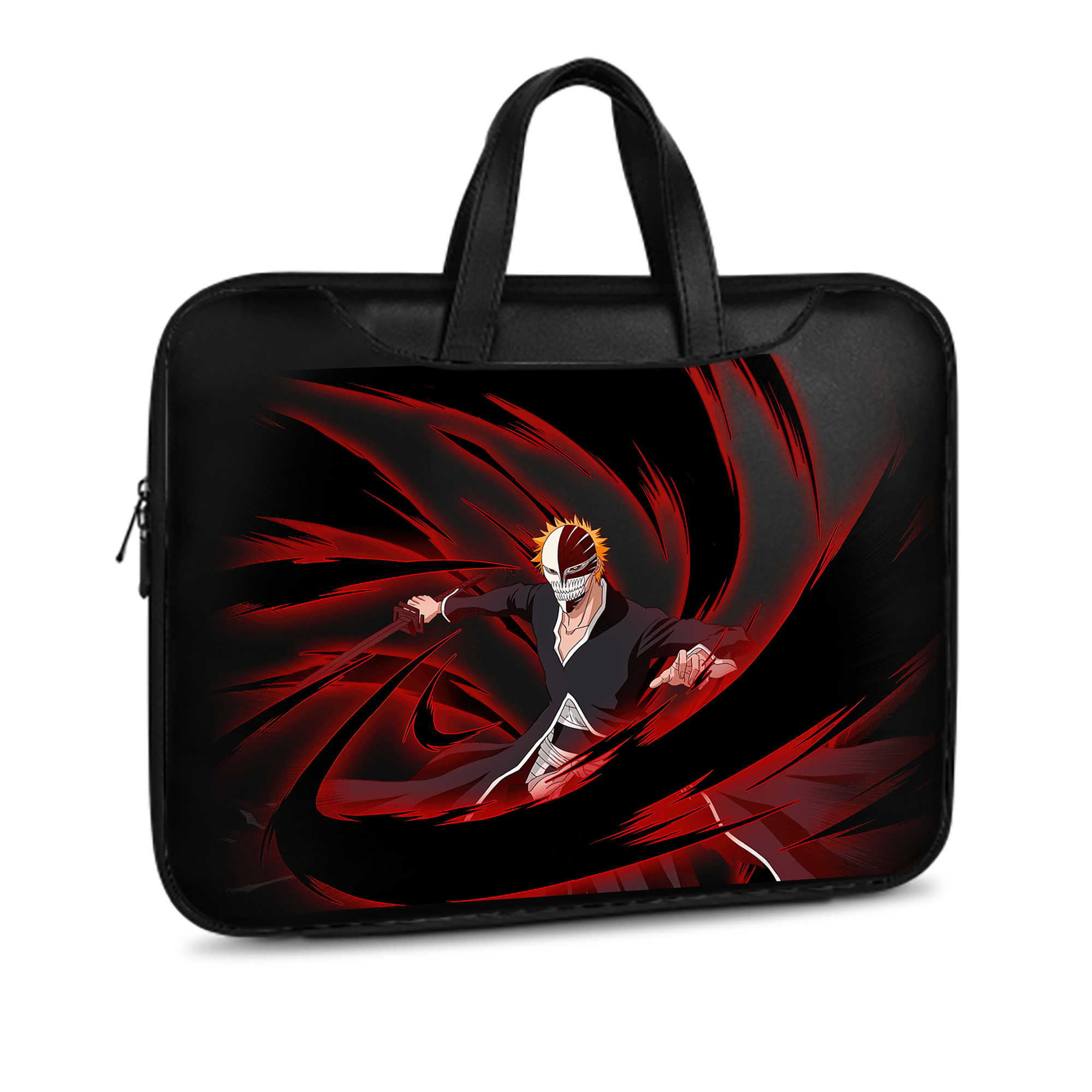 （画像用） ブリーチ 黒崎一護（くろさき いちご）BLEACH Kurosaki Ichigo レザーラップトップバッグ　ノートパソコンケース